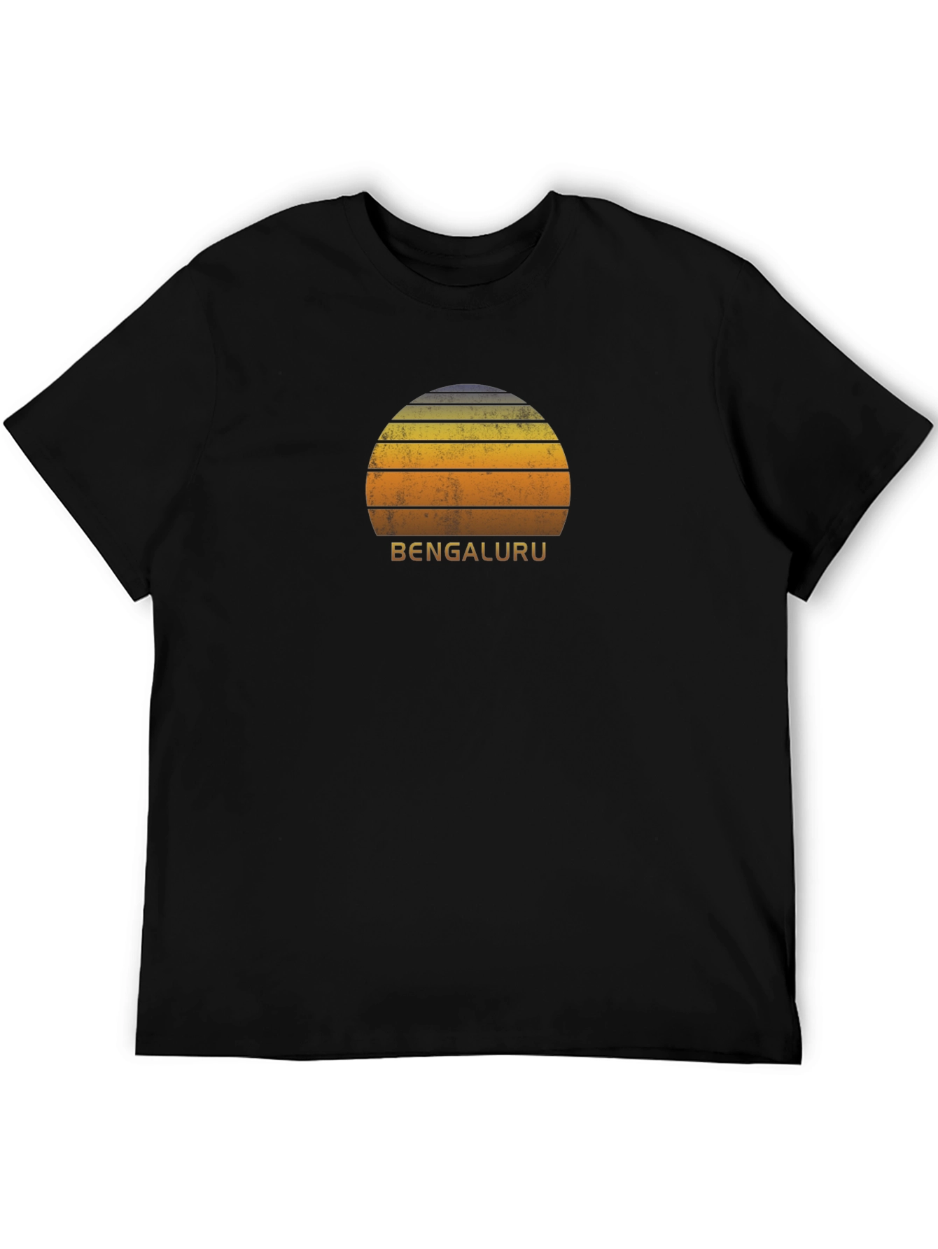 Bengaluru Sunset Graphic Tee - Retro Style