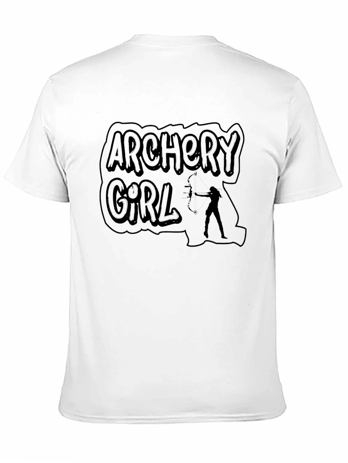 Archery Girl Black T-Shirt