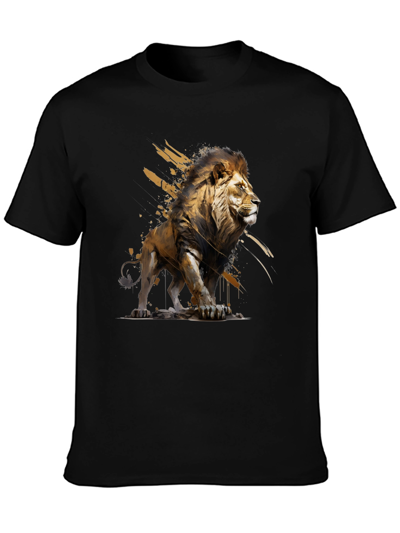 Lion Graphic T-Shirt - Bold Animal Art