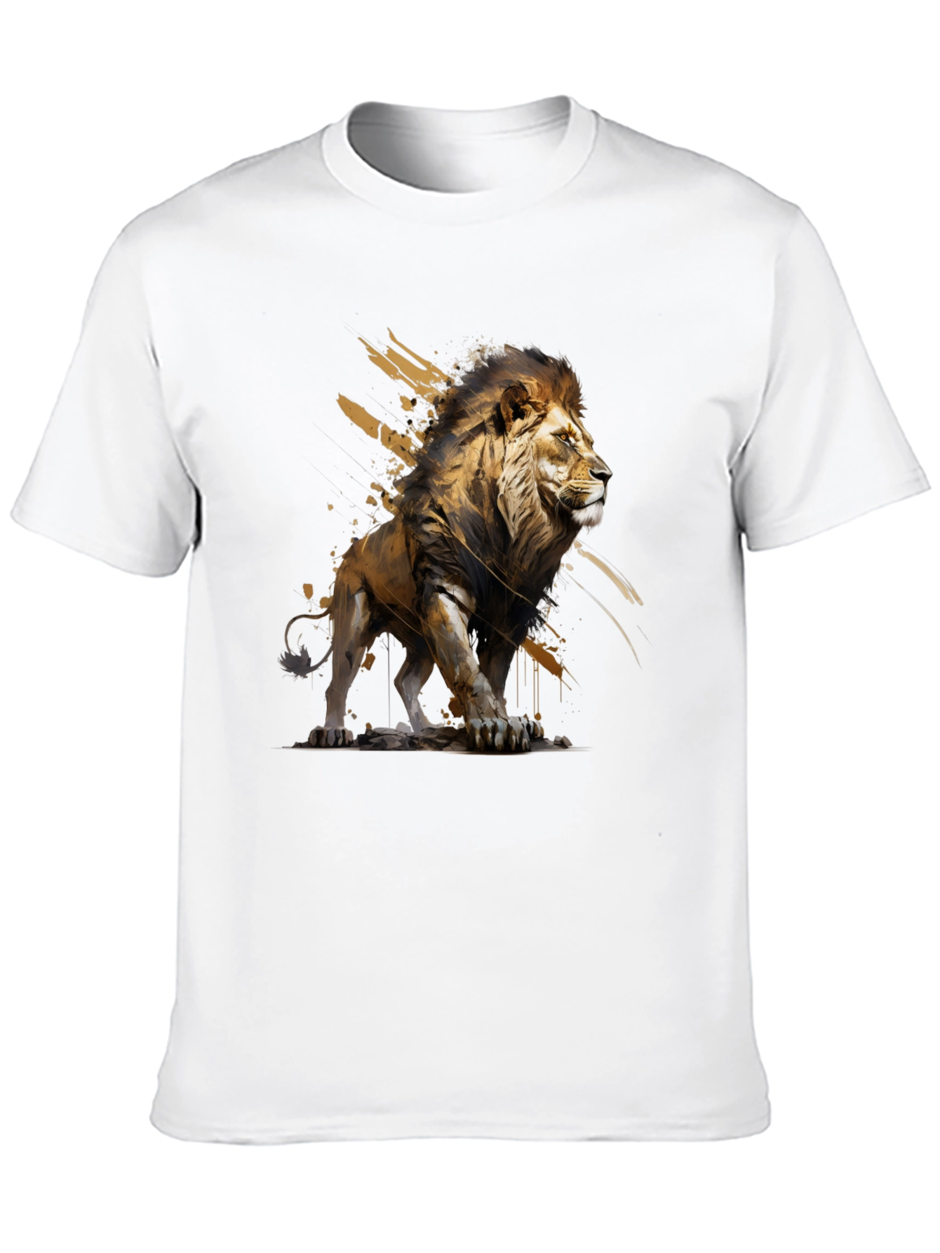 Lion Graphic T-Shirt - Bold Animal Art