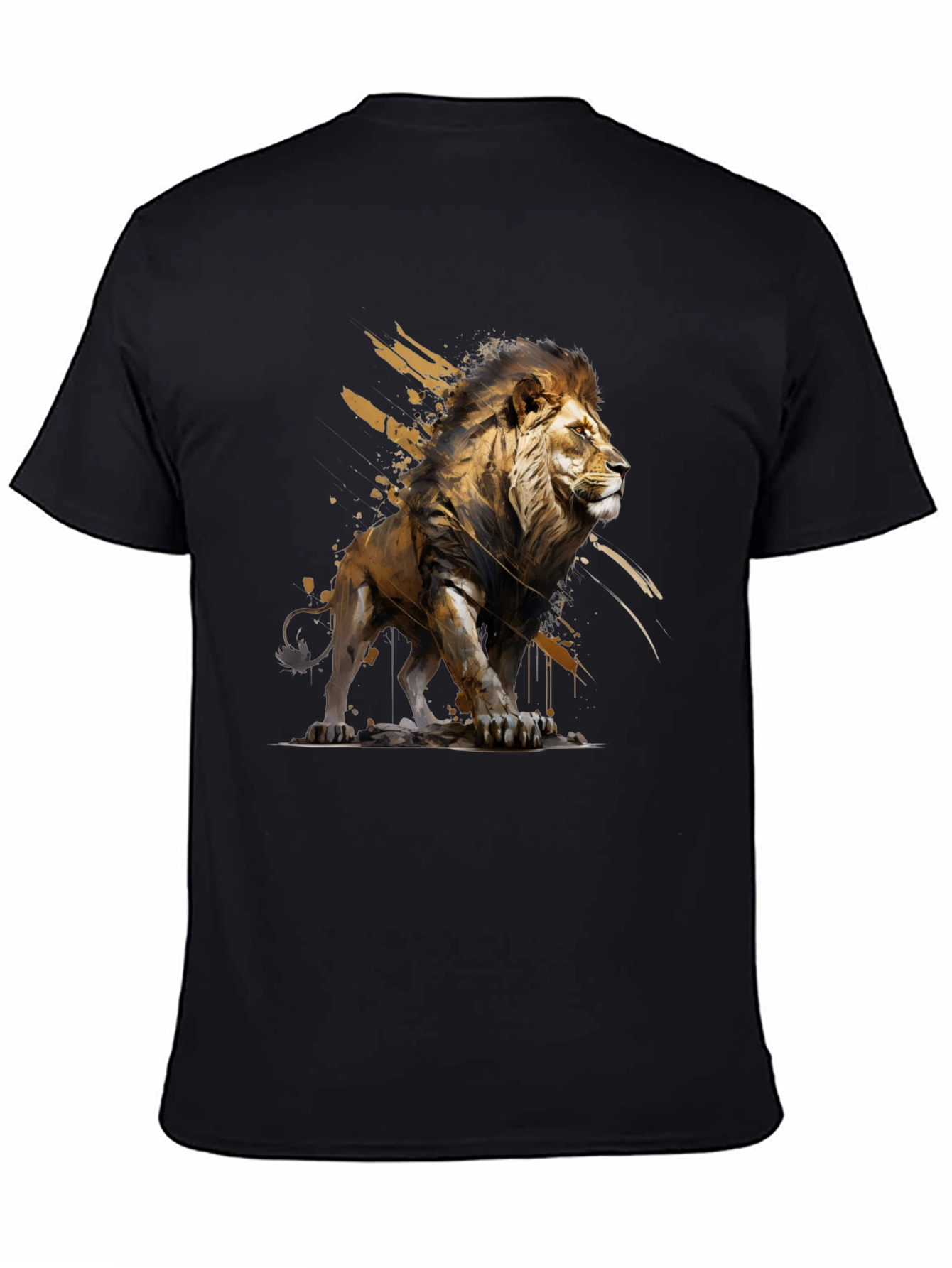 Lion Graphic T-Shirt - Bold Animal Art