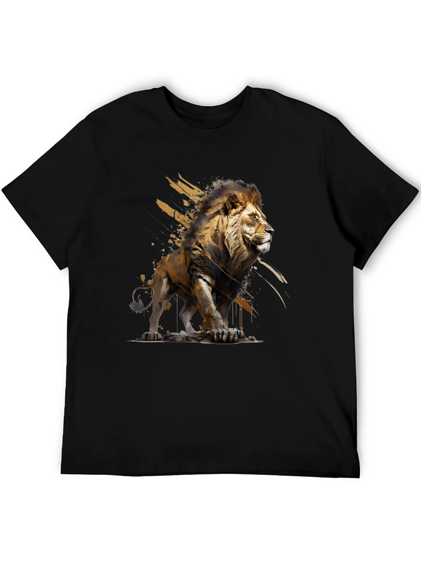 Lion Graphic T-Shirt - Bold Animal Art