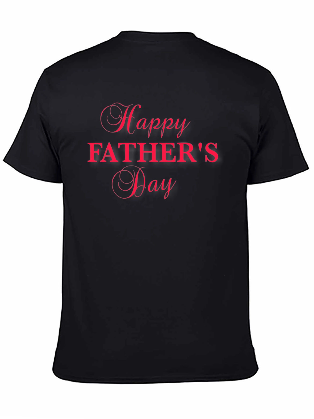Happy Fathers Day T-Shirt - Classic Black
