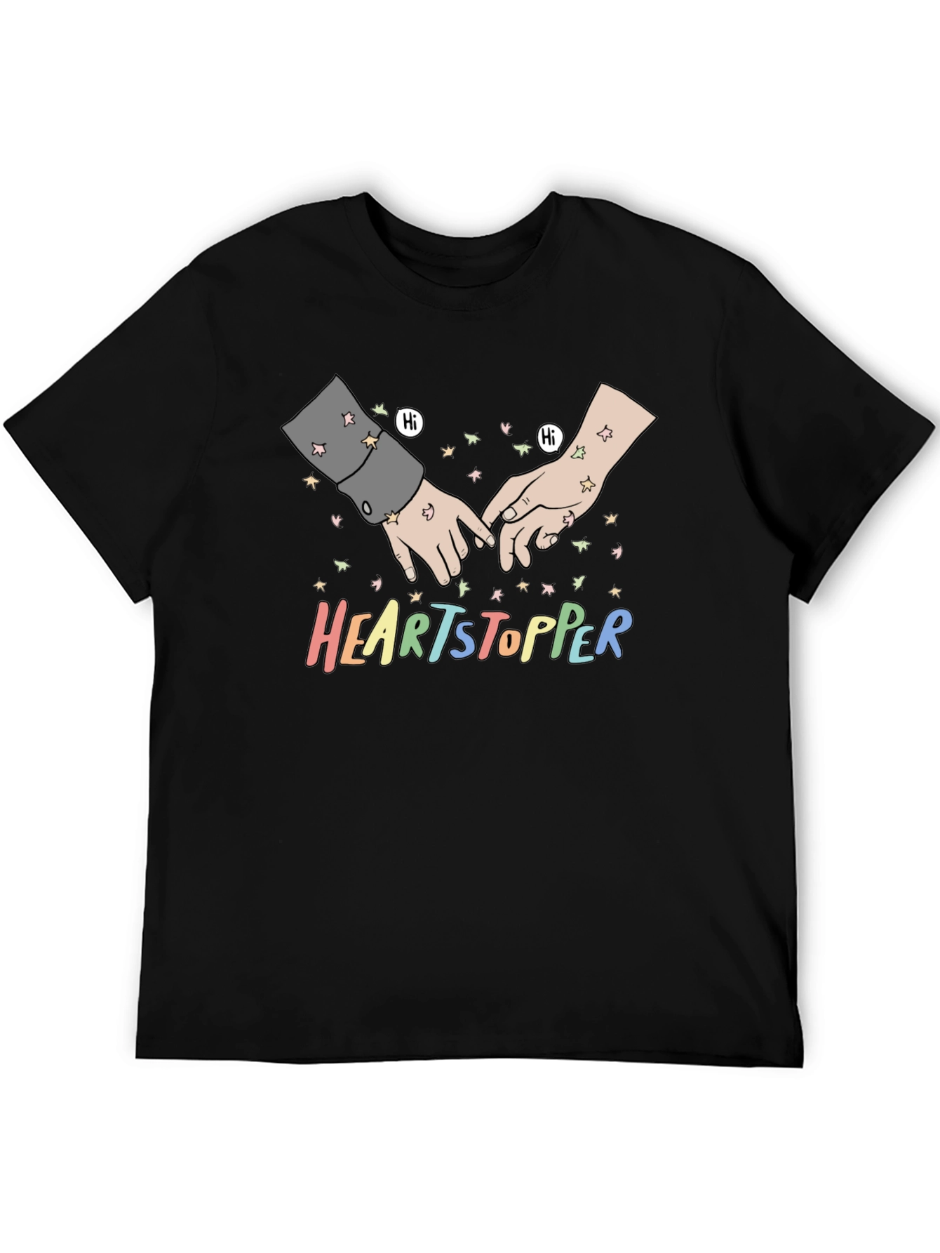 Heartstopper Hand Drawn Graphic Tee - Black