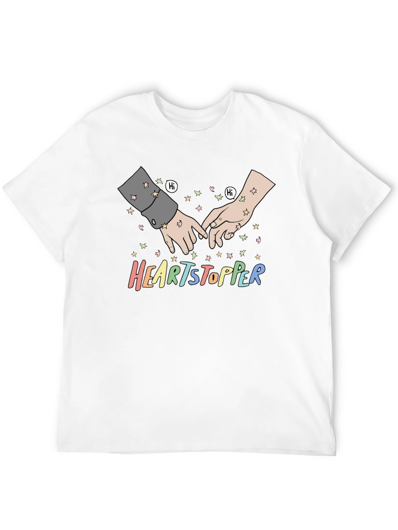 Heartstopper Hand Drawn Graphic Tee - Black