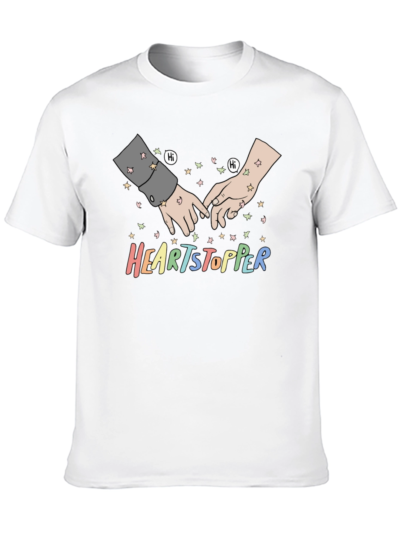 Heartstopper Hand Drawn Graphic Tee - Black