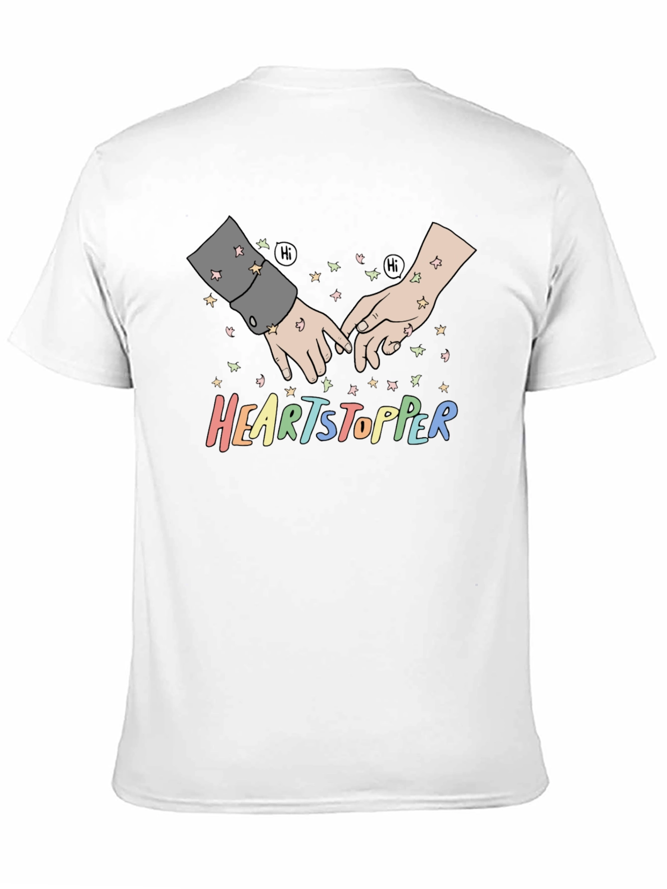 Heartstopper Hand Drawn Graphic Tee - Black