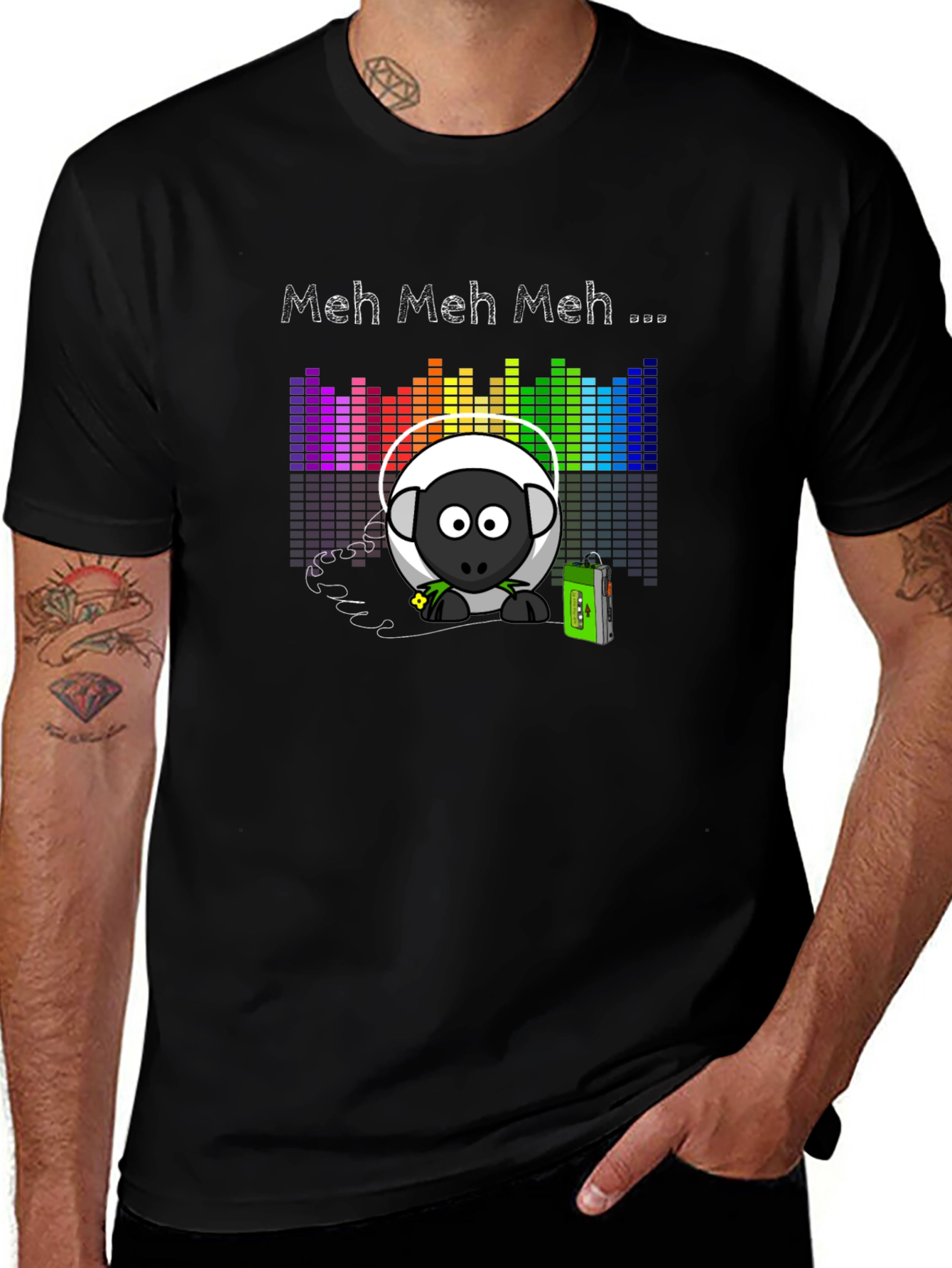 Meh Music Sheep T-Shirt