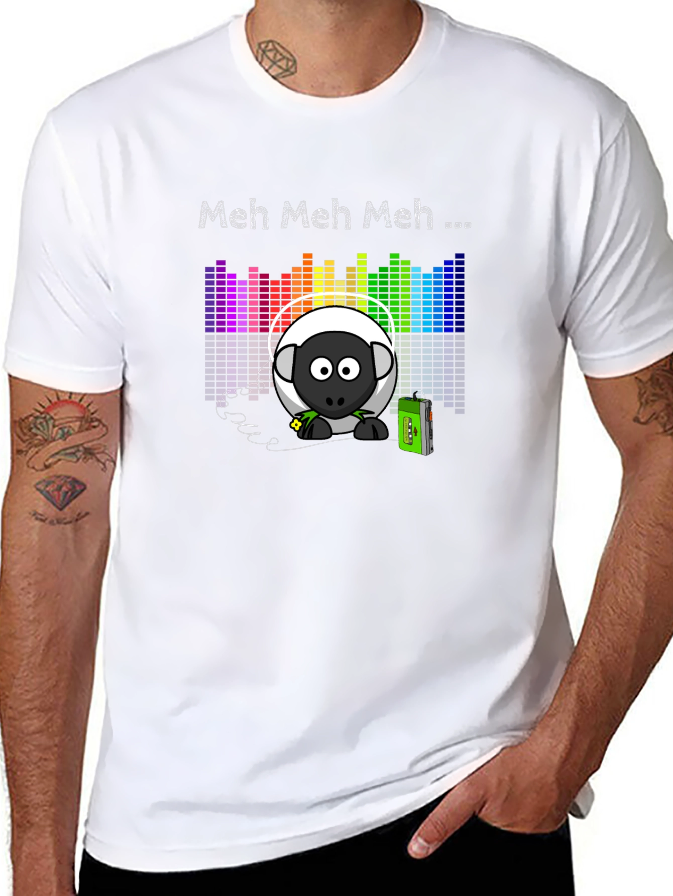 Meh Music Sheep T-Shirt