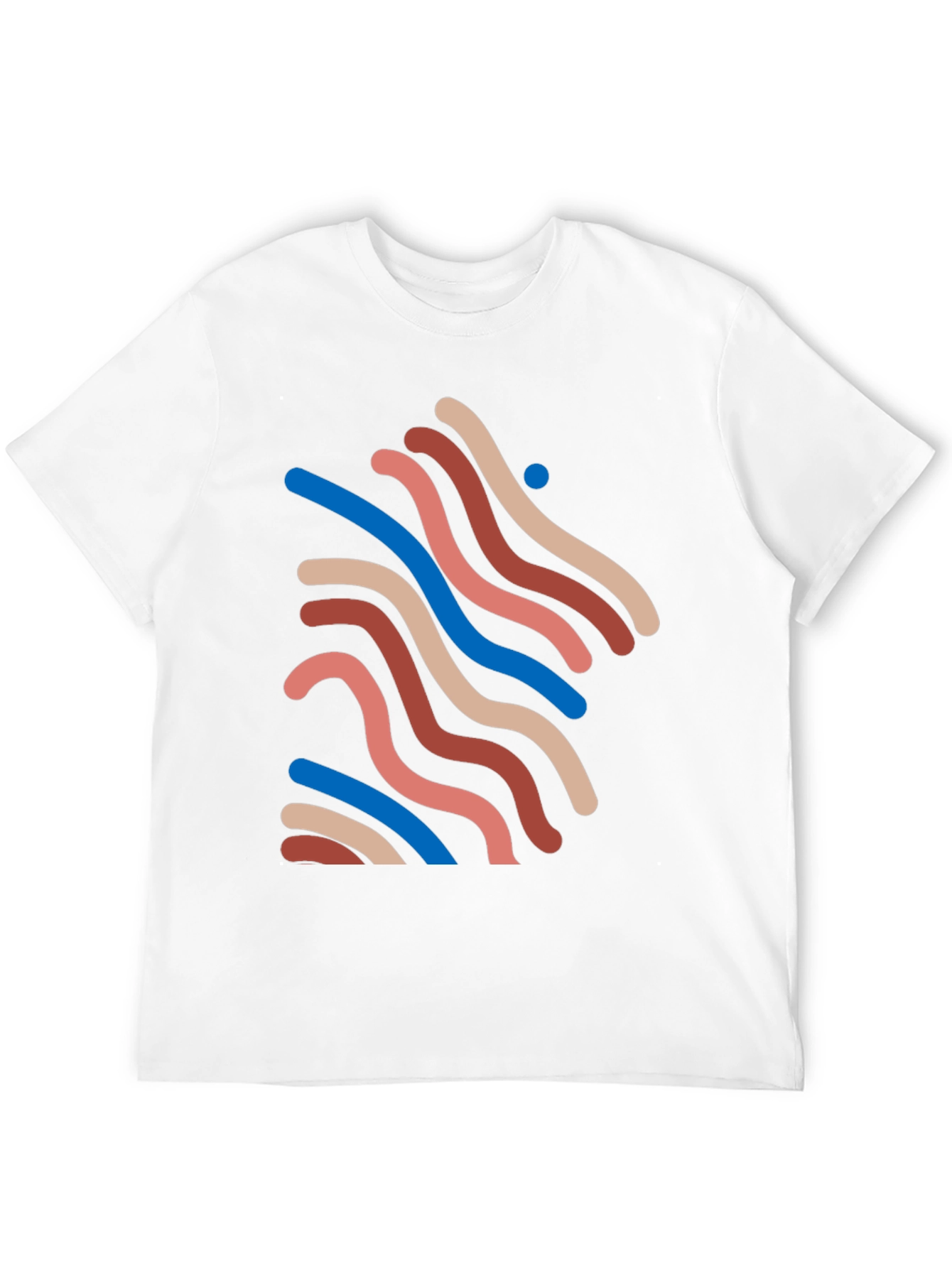 Modern Art Graphic Tee - Black Casual T-Shirt