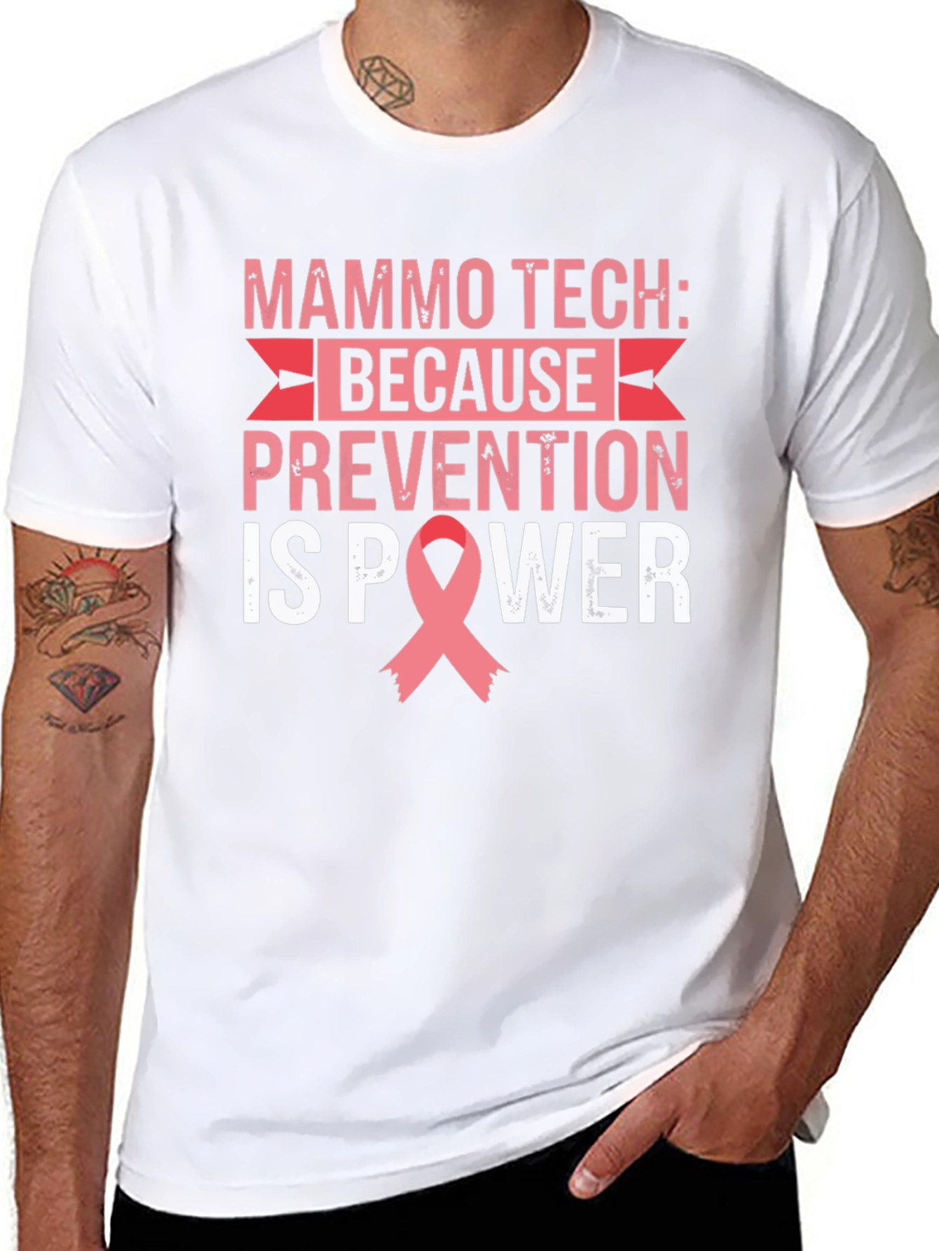 Mammo Tech Prevention is Power T-Shirt