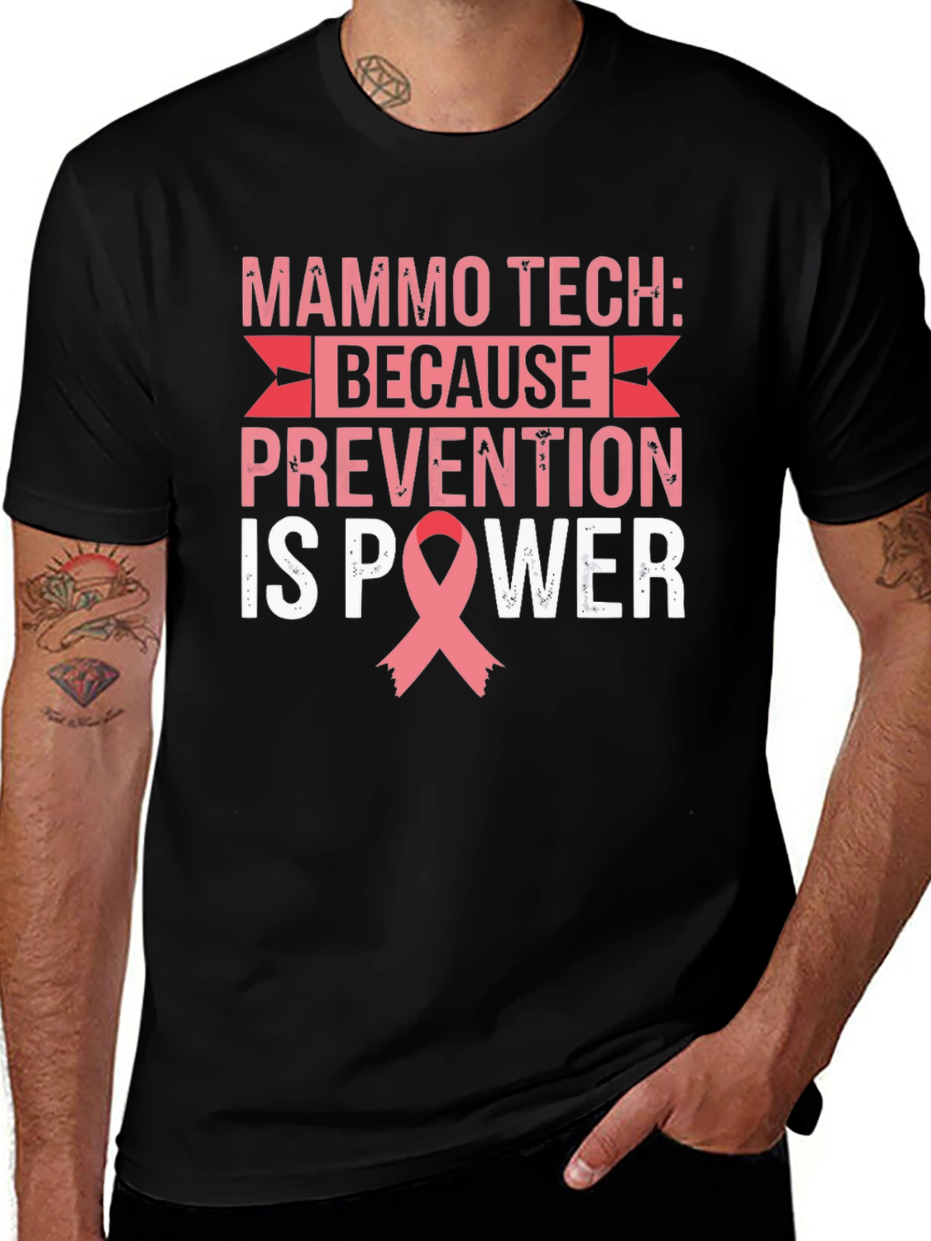 Mammo Tech Prevention is Power T-Shirt