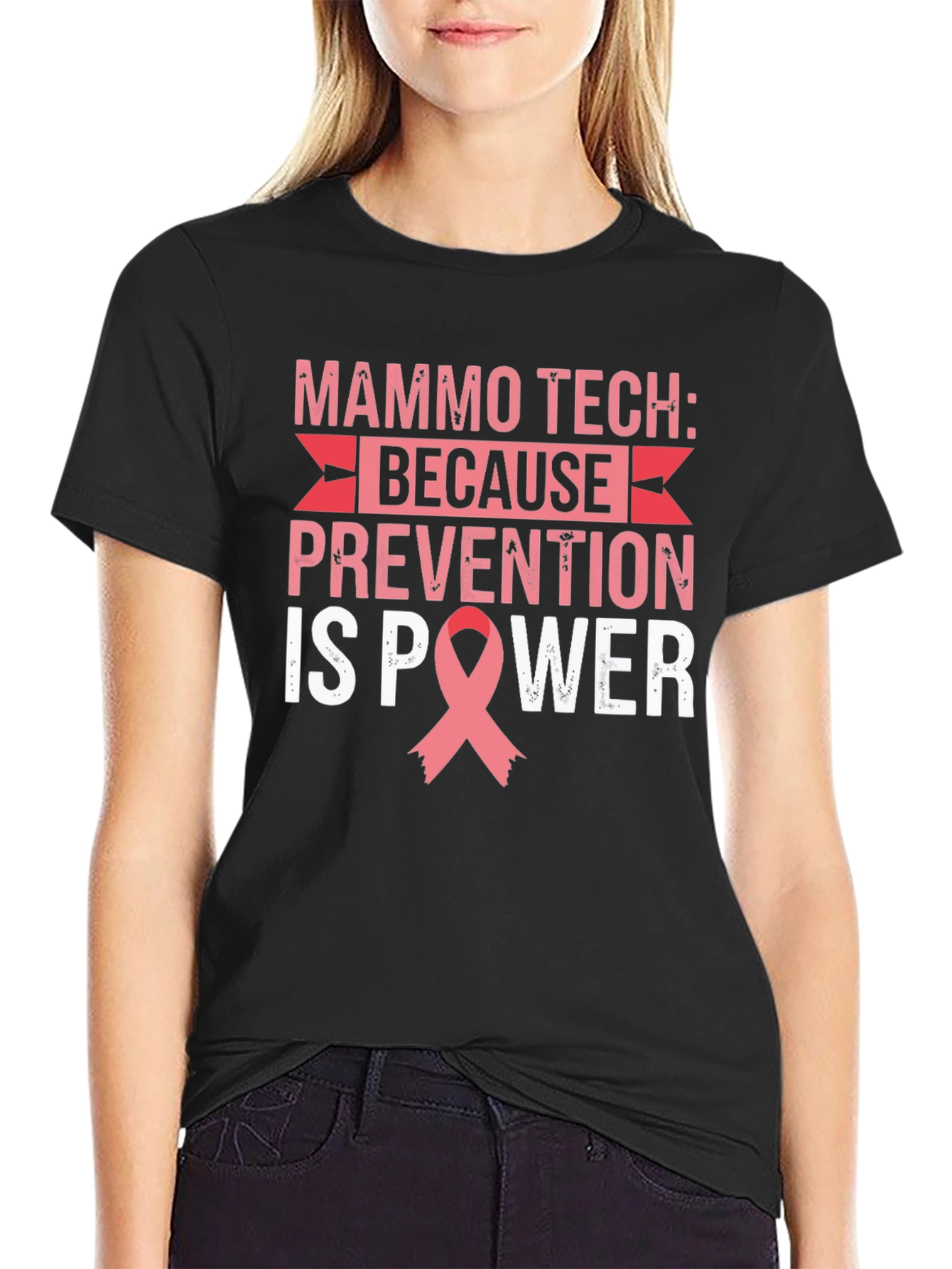 Mammo Tech Prevention is Power T-Shirt