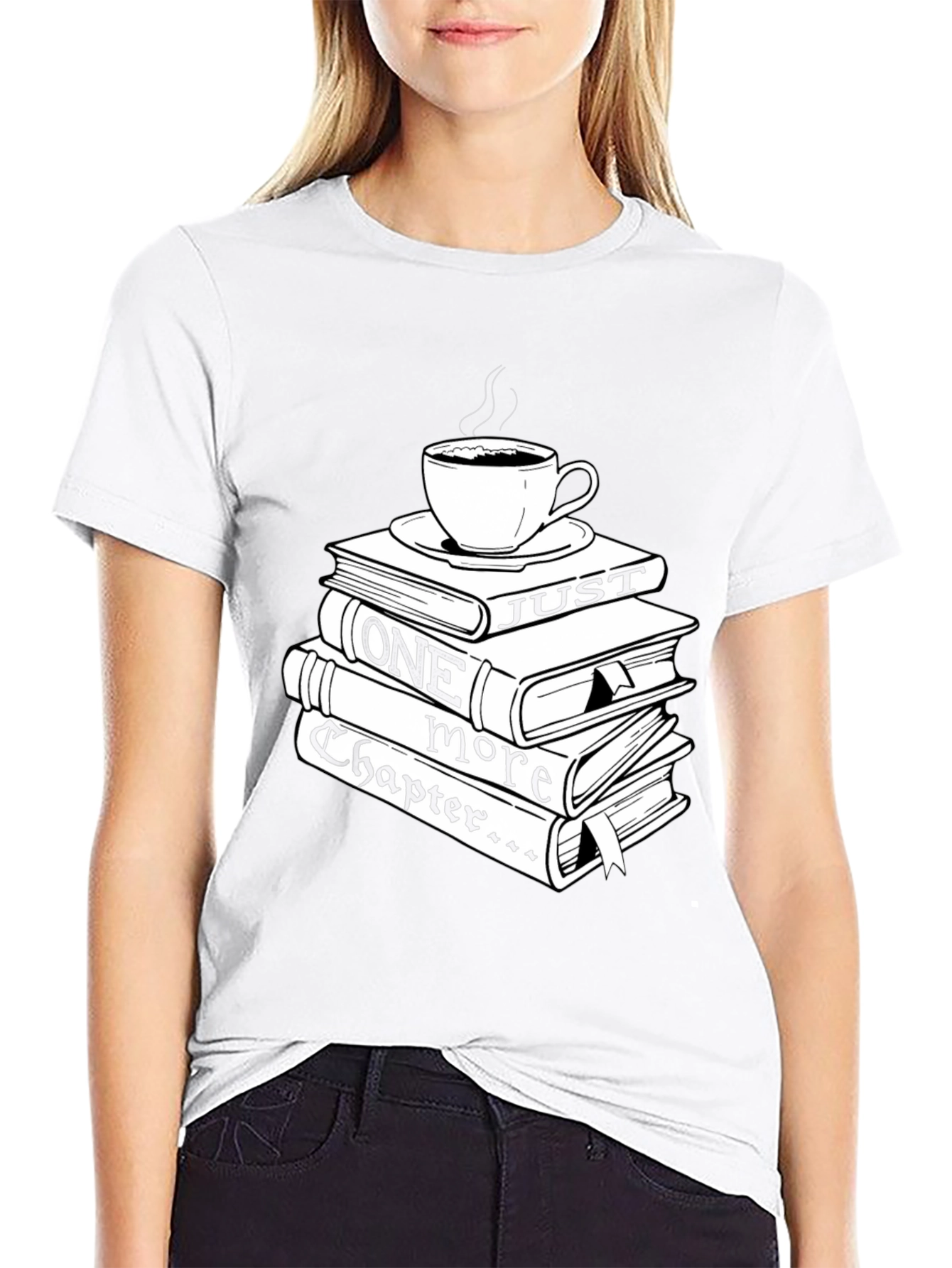 Book Lover Tee: Just One More Chapter Design
