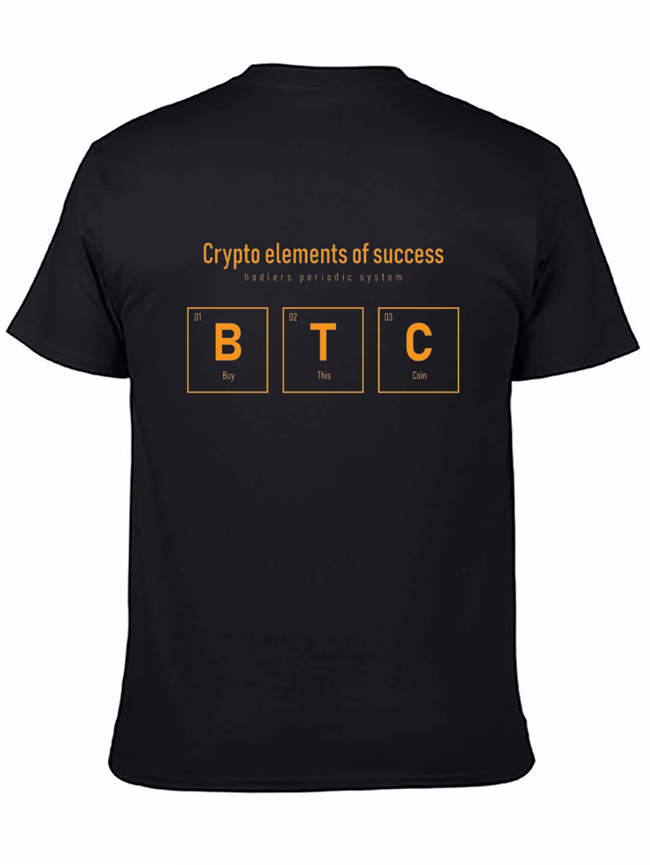 Crypto Elements T-Shirt - Bitcoin Hodler Periodic System Tee