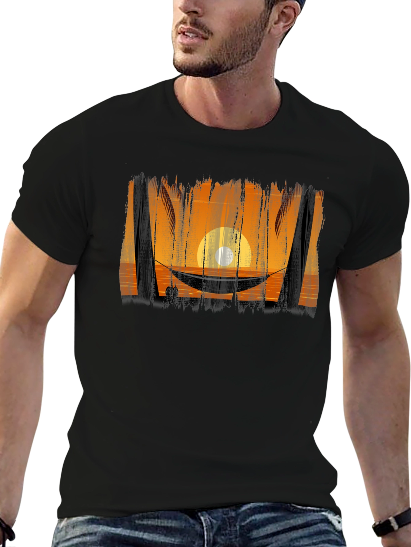 Sunset Hammock Graphic T-Shirt
