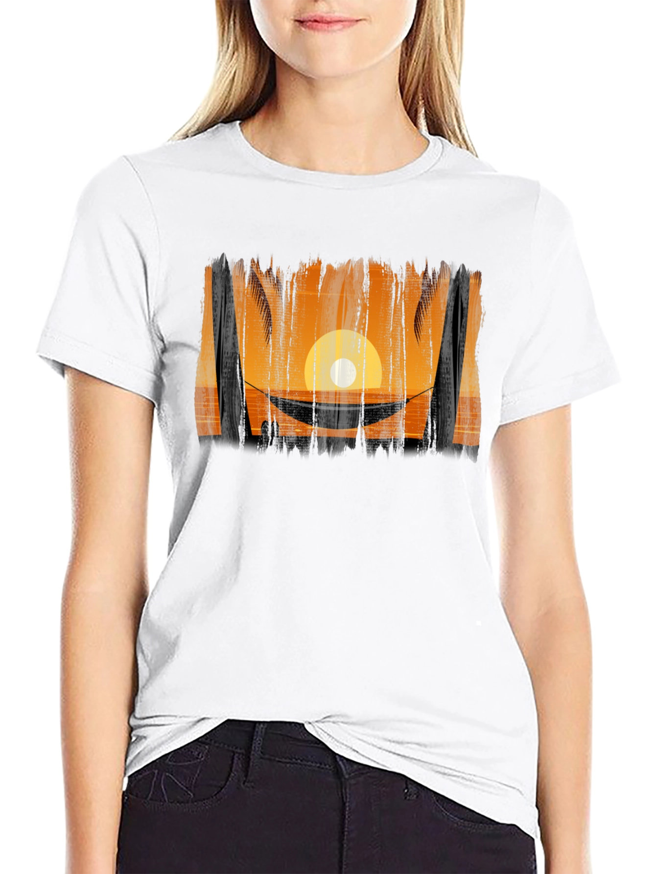 Sunset Hammock Graphic T-Shirt