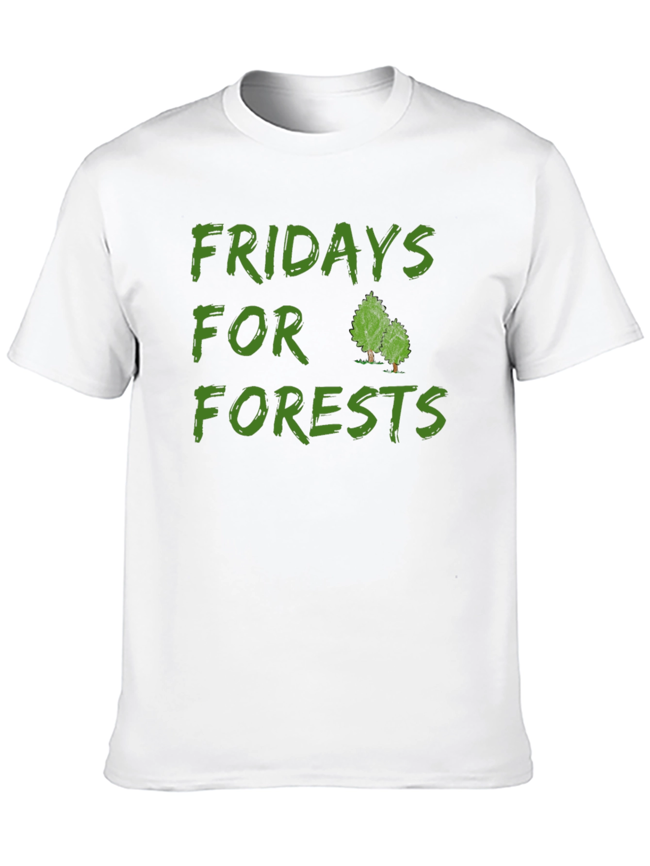 Fridays For Forests Black Graphic T-Shirt