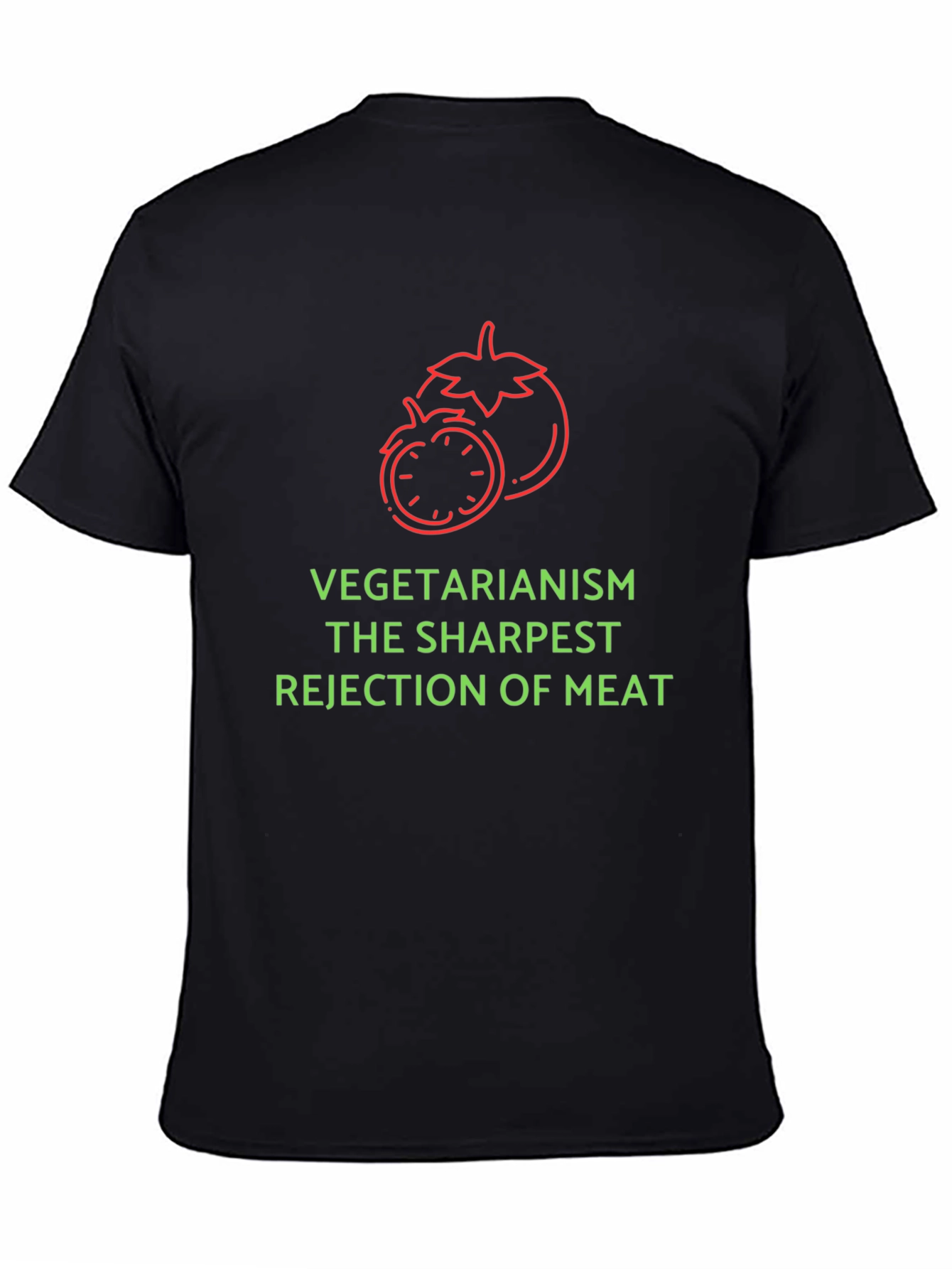 Vegetarianism The Sharpest Rejection of Meat Graphic Tee