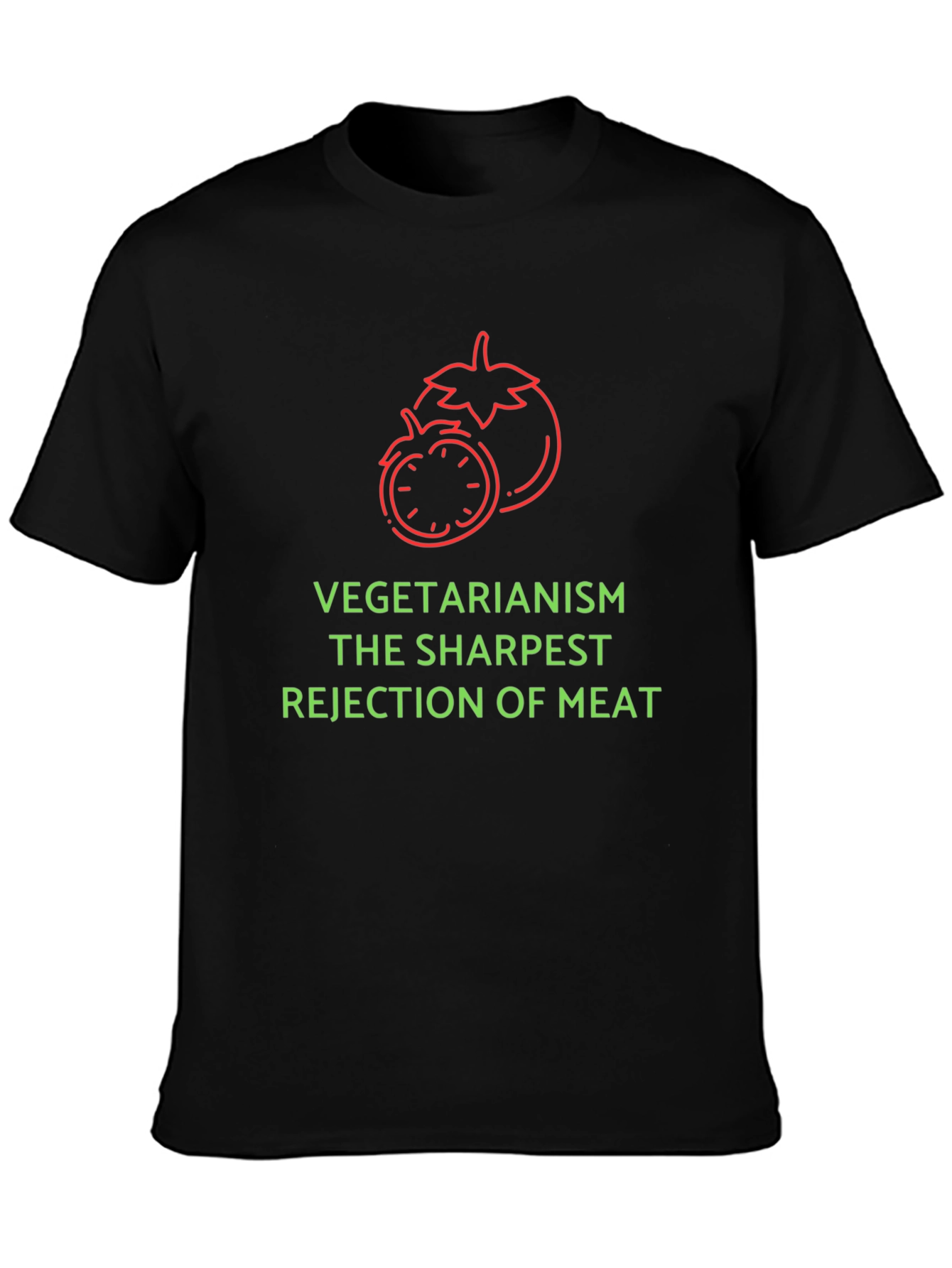 Vegetarianism The Sharpest Rejection of Meat Graphic Tee