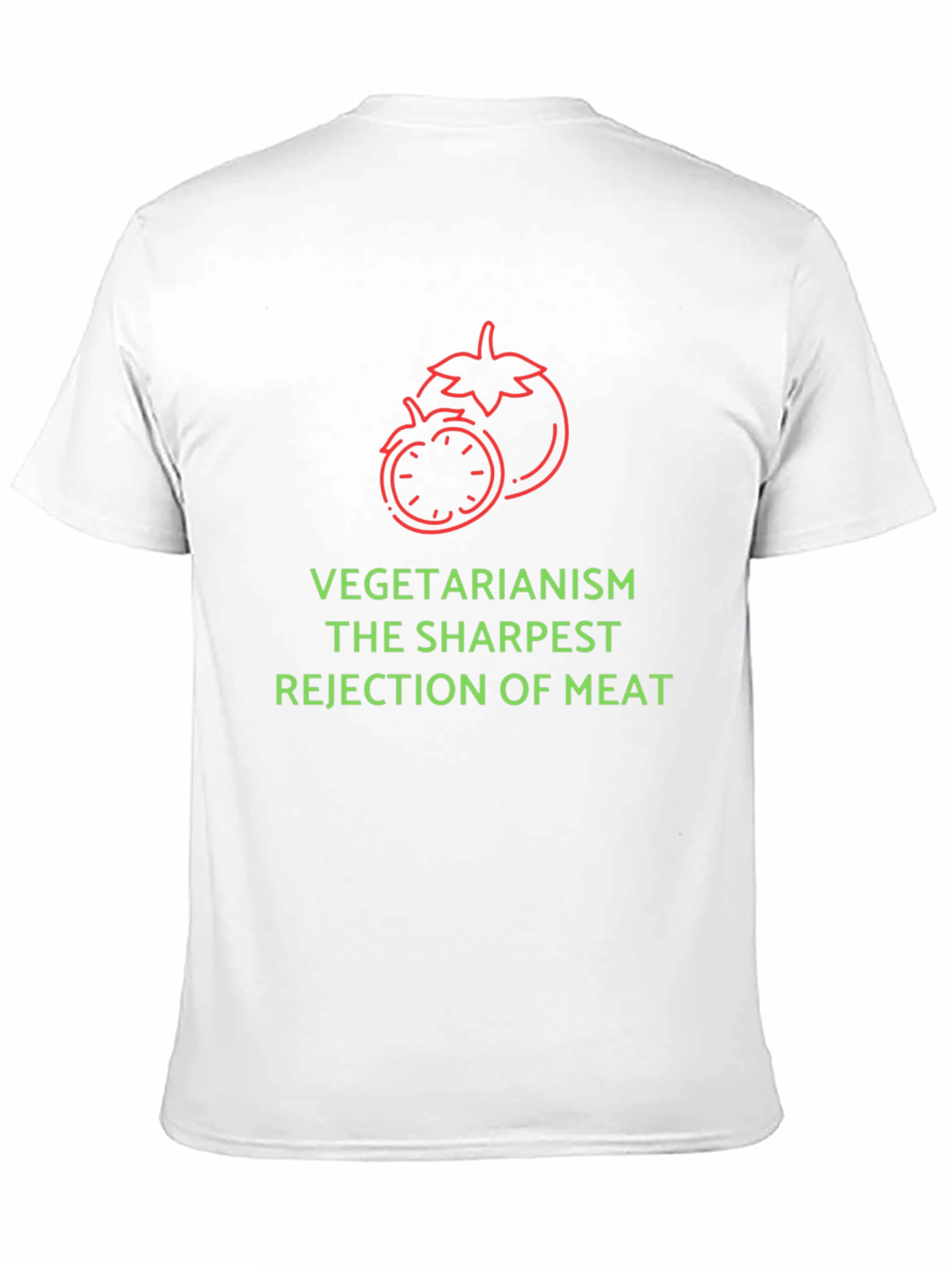 Vegetarianism The Sharpest Rejection of Meat Graphic Tee