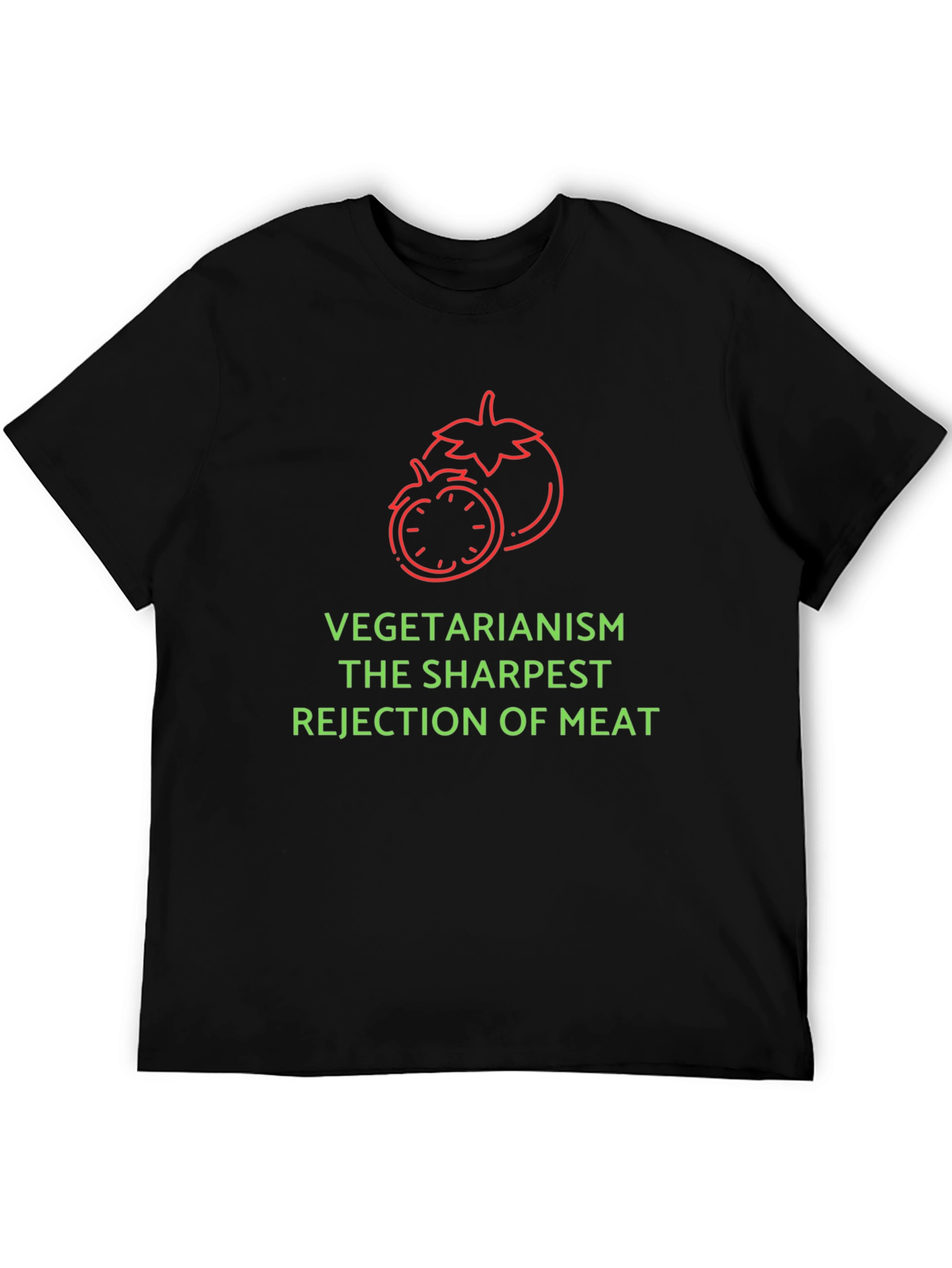 Vegetarianism The Sharpest Rejection of Meat Graphic Tee