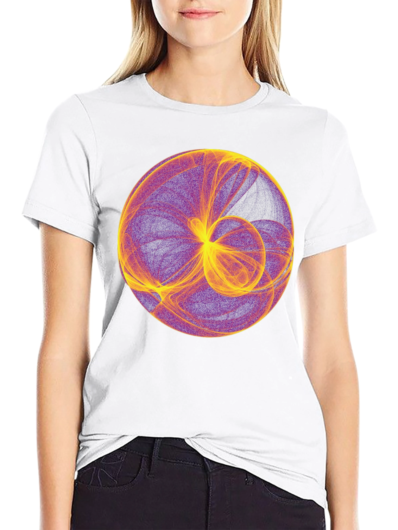 Abstract Sphere Graphic Tee - Modern Art Shirt