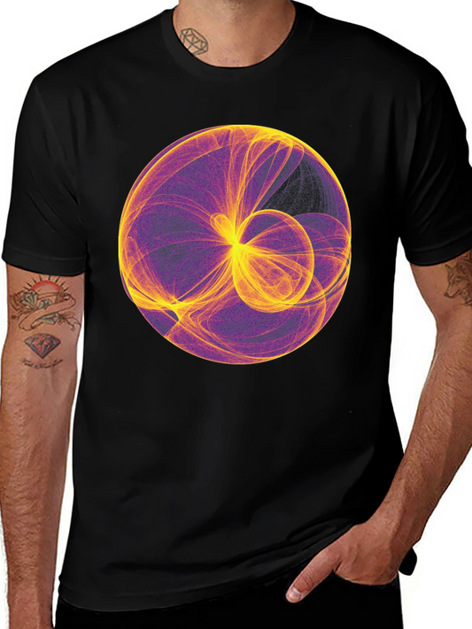 Abstract Sphere Graphic Tee - Modern Art Shirt