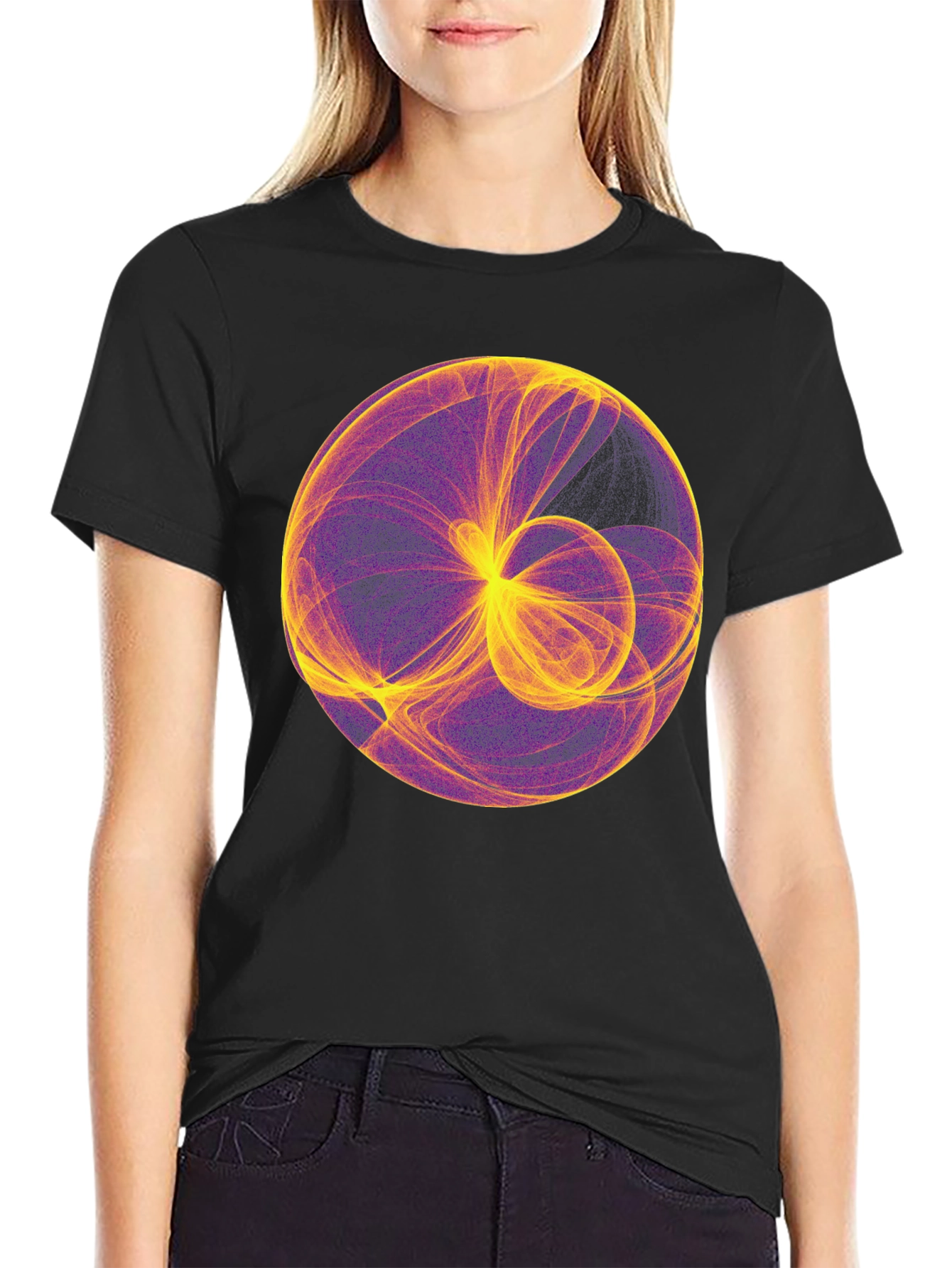 Abstract Sphere Graphic Tee - Modern Art Shirt