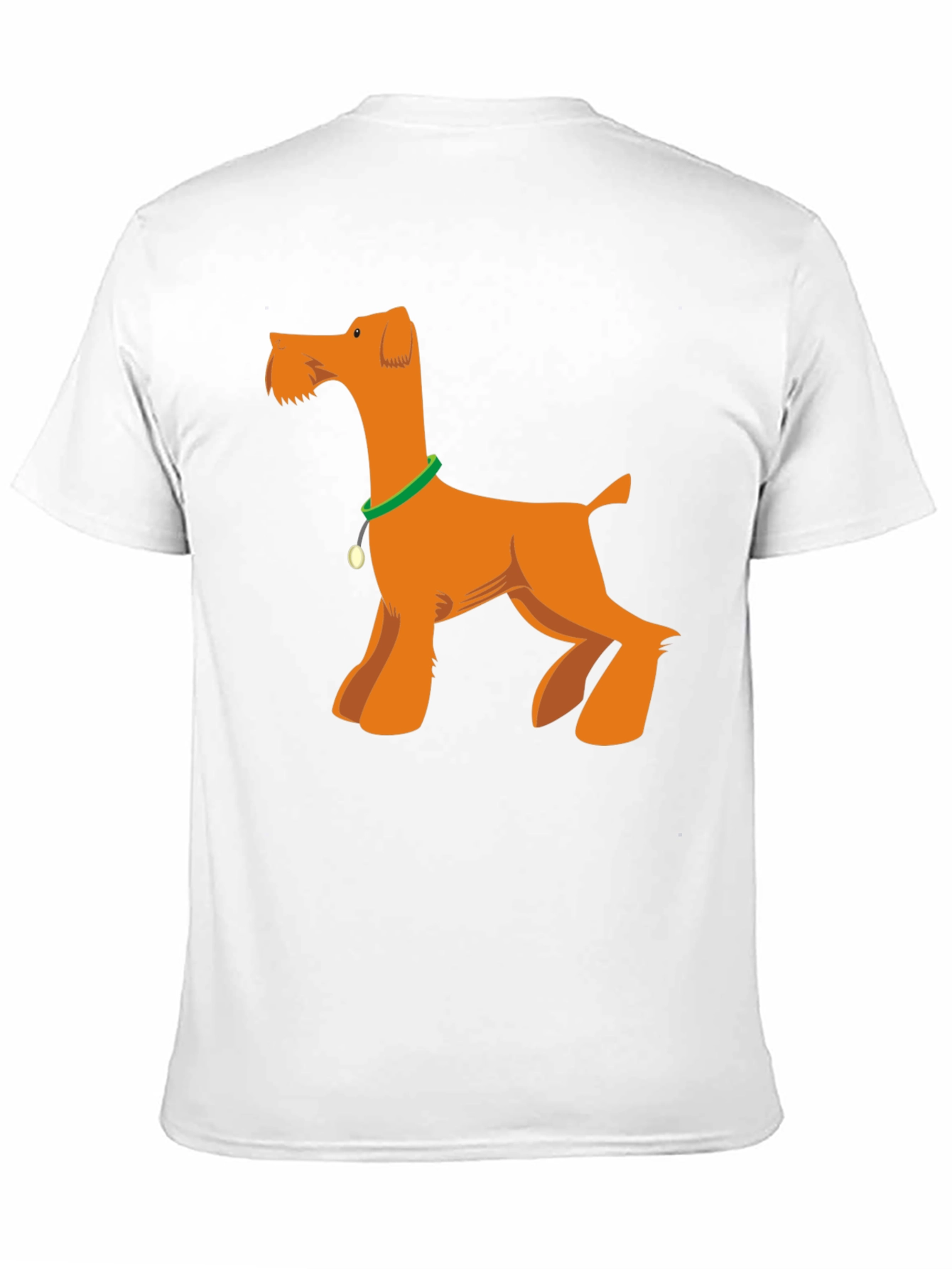 Cartoon Dog Graphic Tee - Black