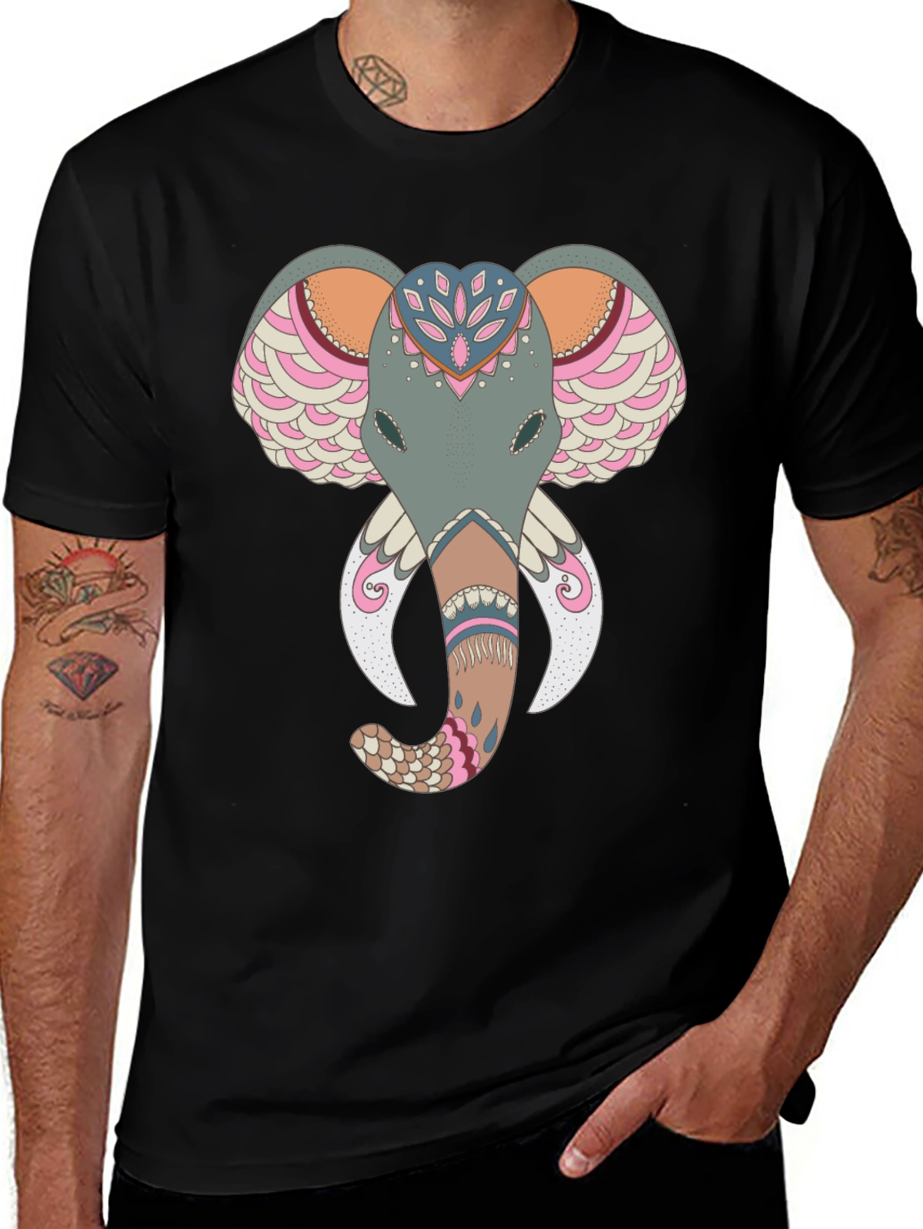 Elephant Graphic Tee - Unique Print