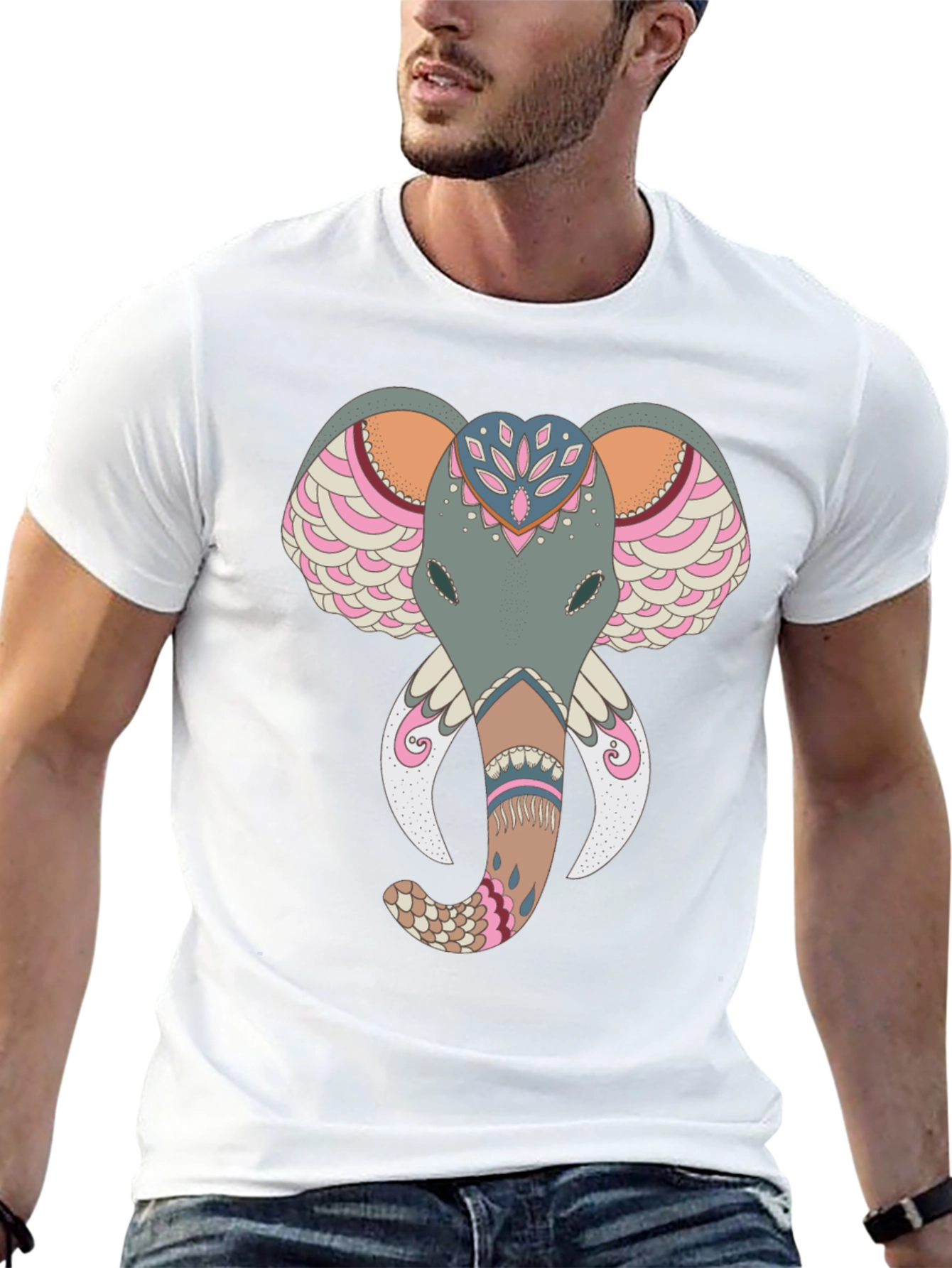 Elephant Graphic Tee - Unique Print