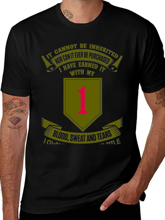 Earned It Black T-Shirt - Military Pride