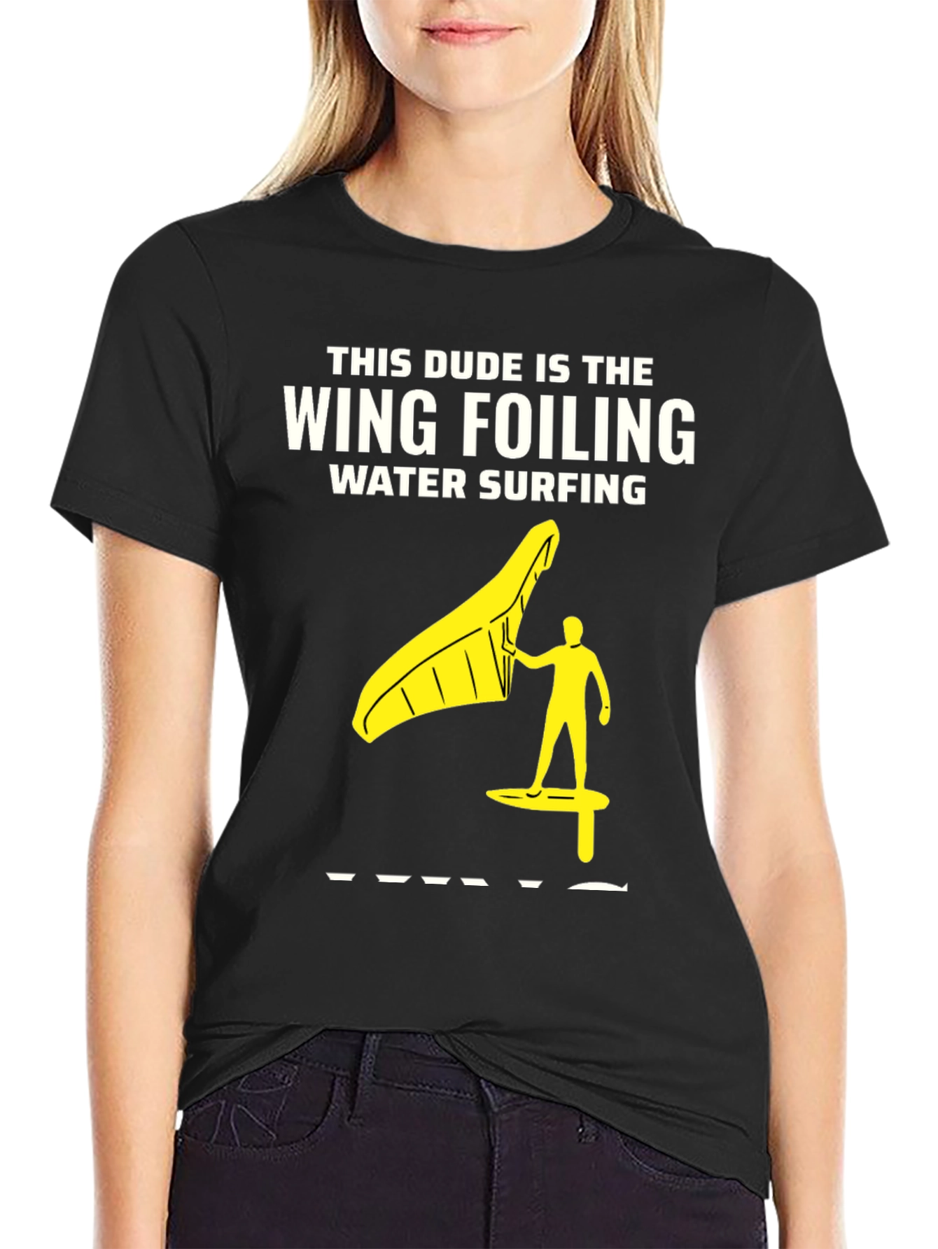 Wing Foiling Water Surfing T-Shirt