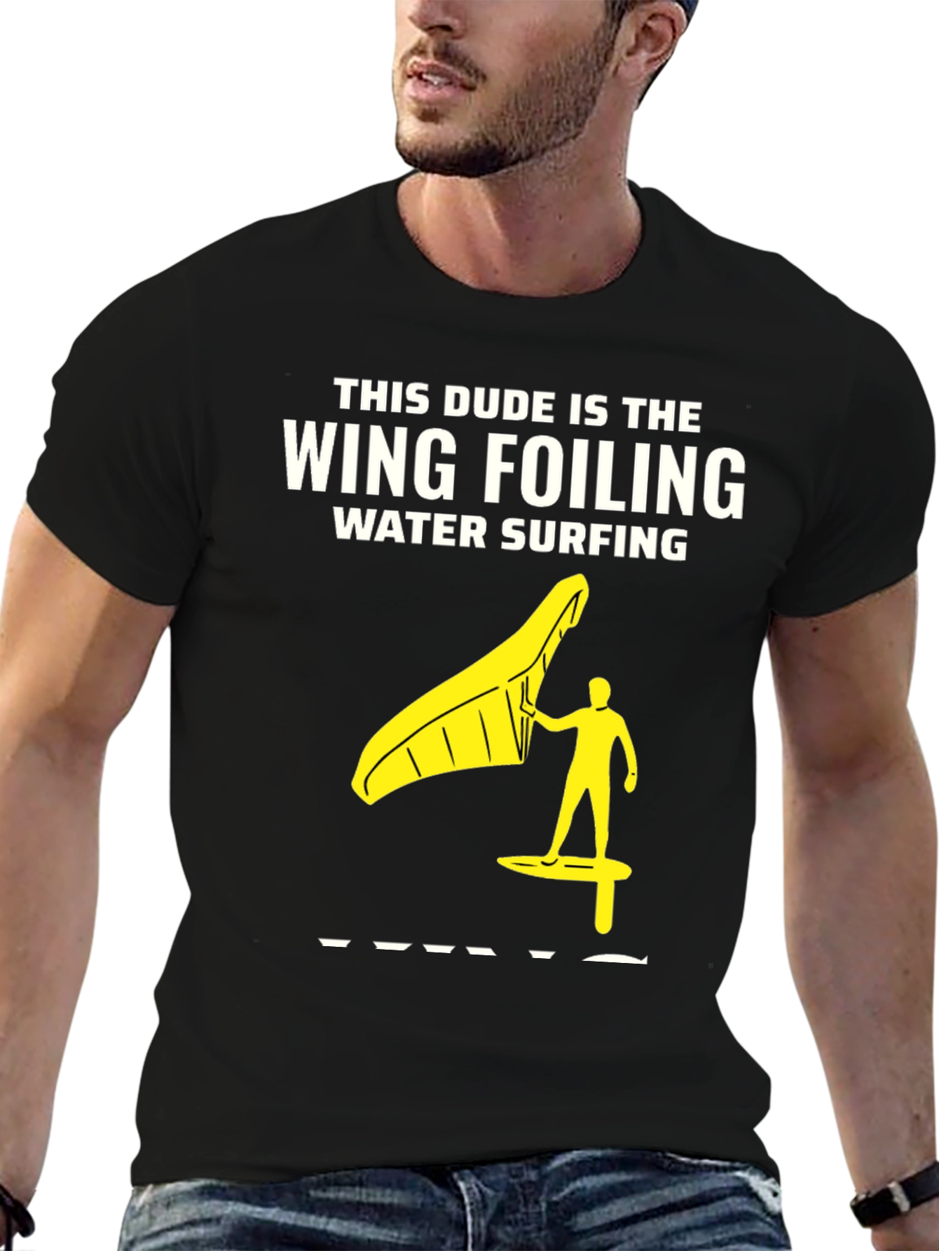 Wing Foiling Water Surfing T-Shirt