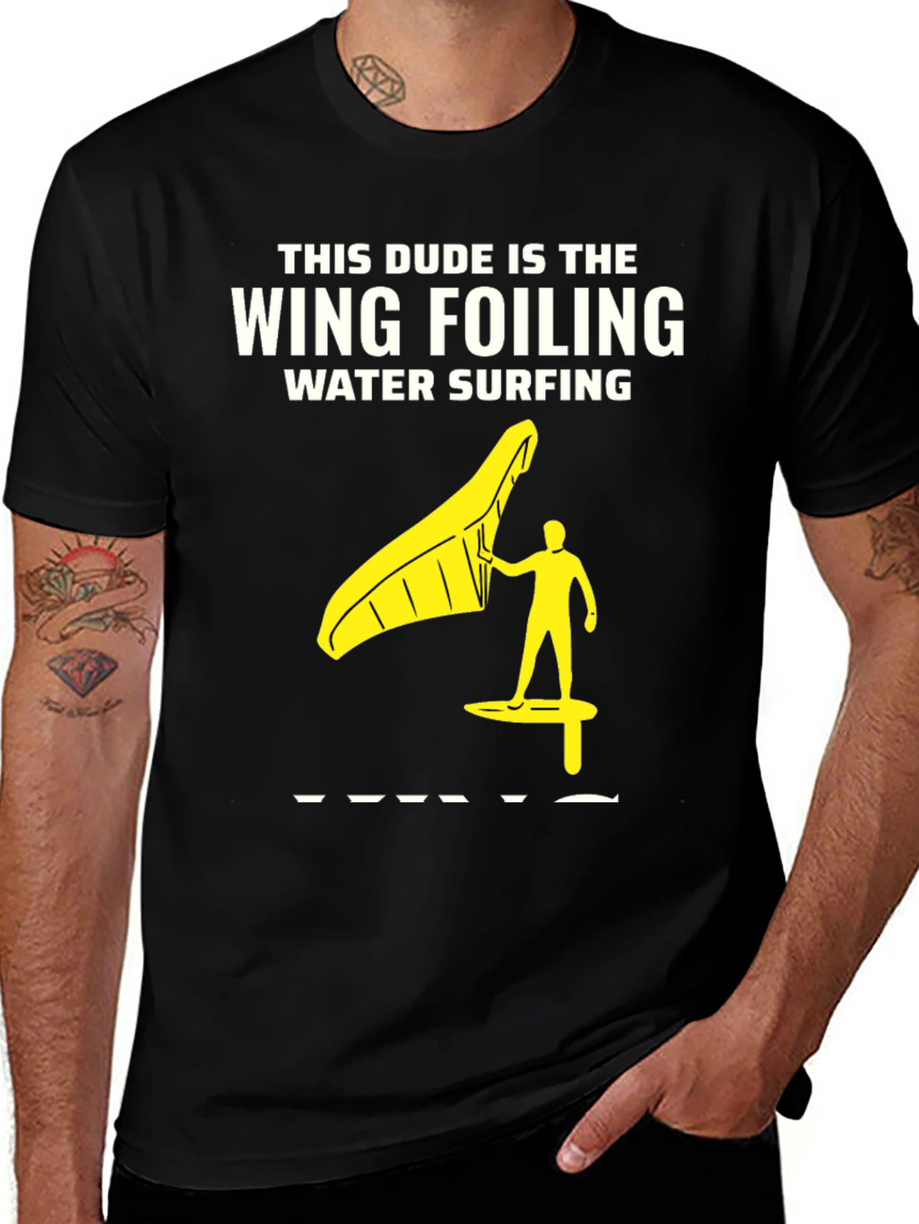 Wing Foiling Water Surfing T-Shirt