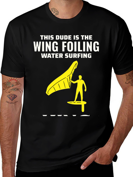 Wing Foiling Water Surfing T-Shirt