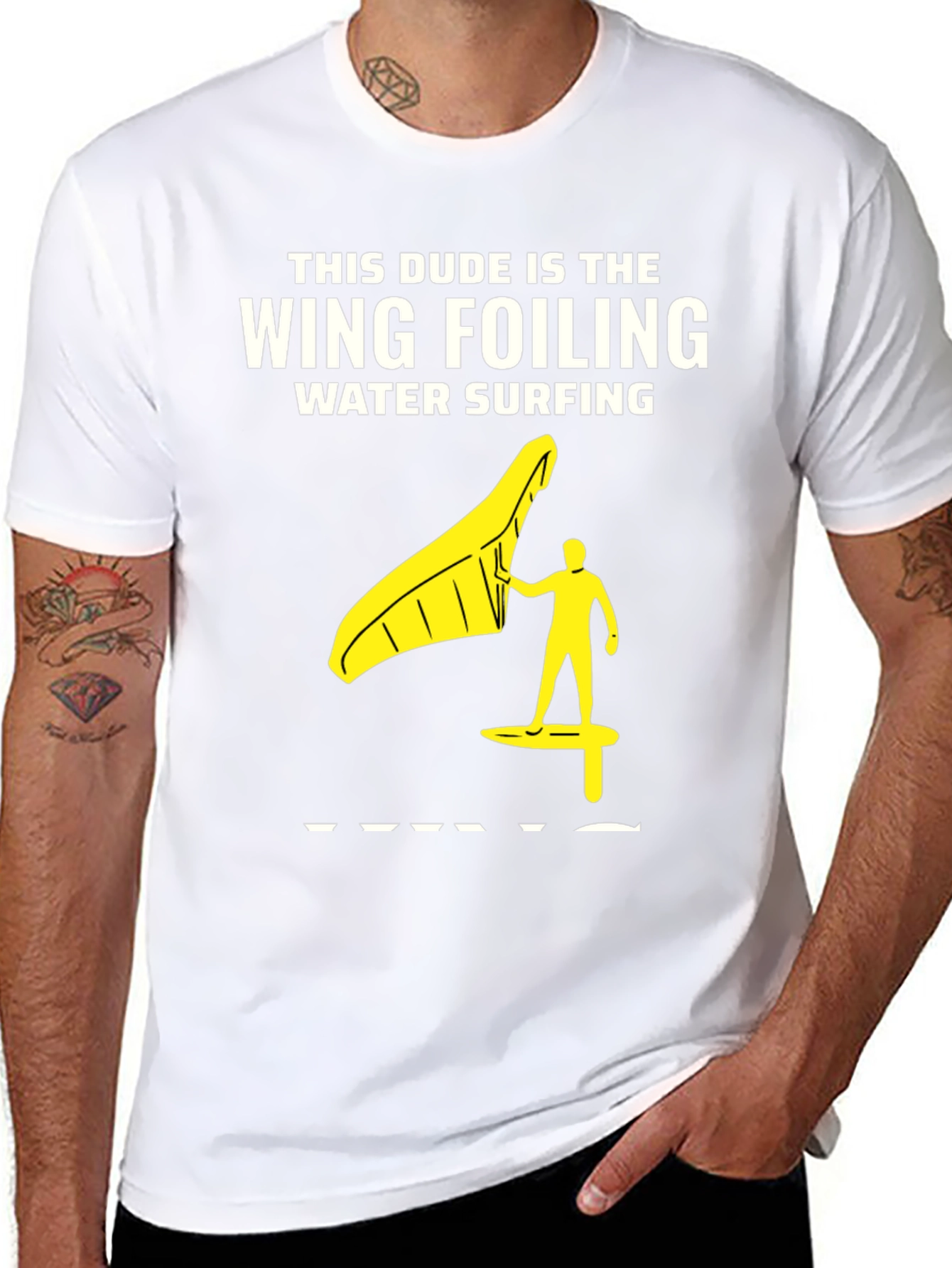 Wing Foiling Water Surfing T-Shirt