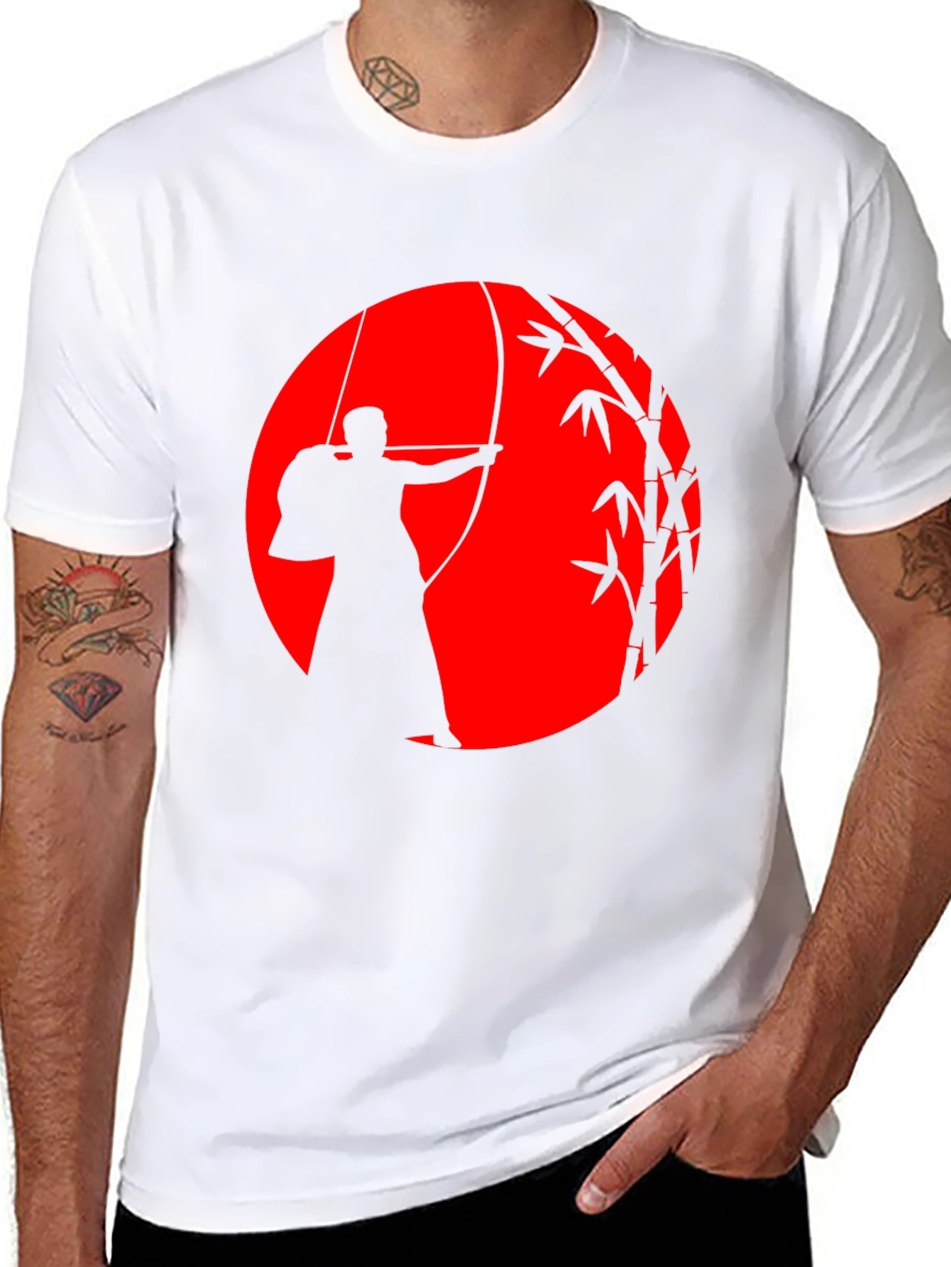 Kyudo Archer Graphic T-Shirt - Japanese Archery Tee