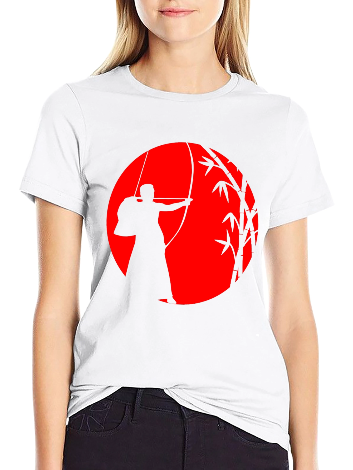 Kyudo Archer Graphic T-Shirt - Japanese Archery Tee