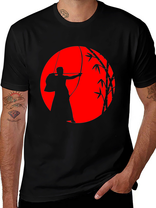 Kyudo Archer Graphic T-Shirt - Japanese Archery Tee
