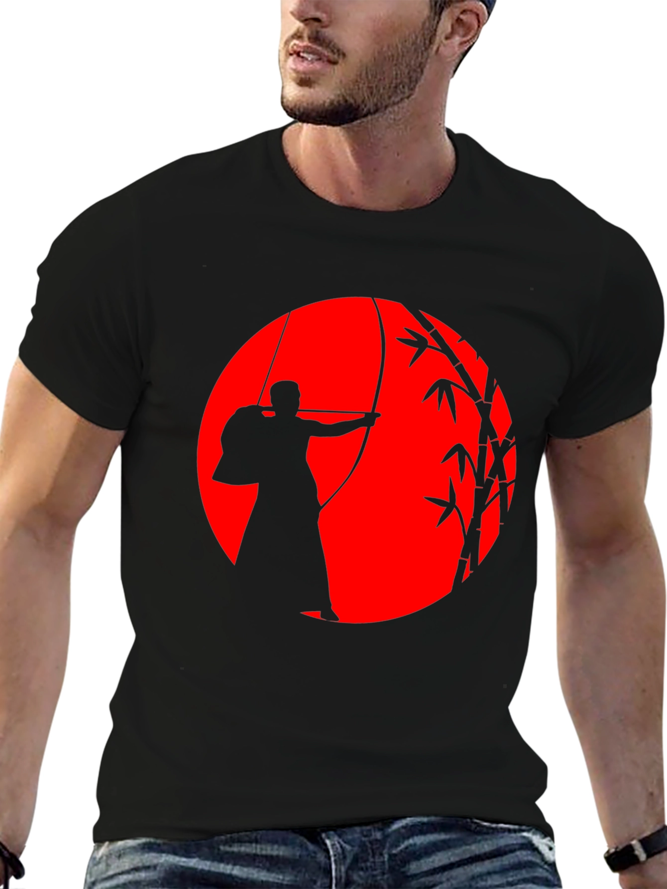 Kyudo Archer Graphic T-Shirt - Japanese Archery Tee