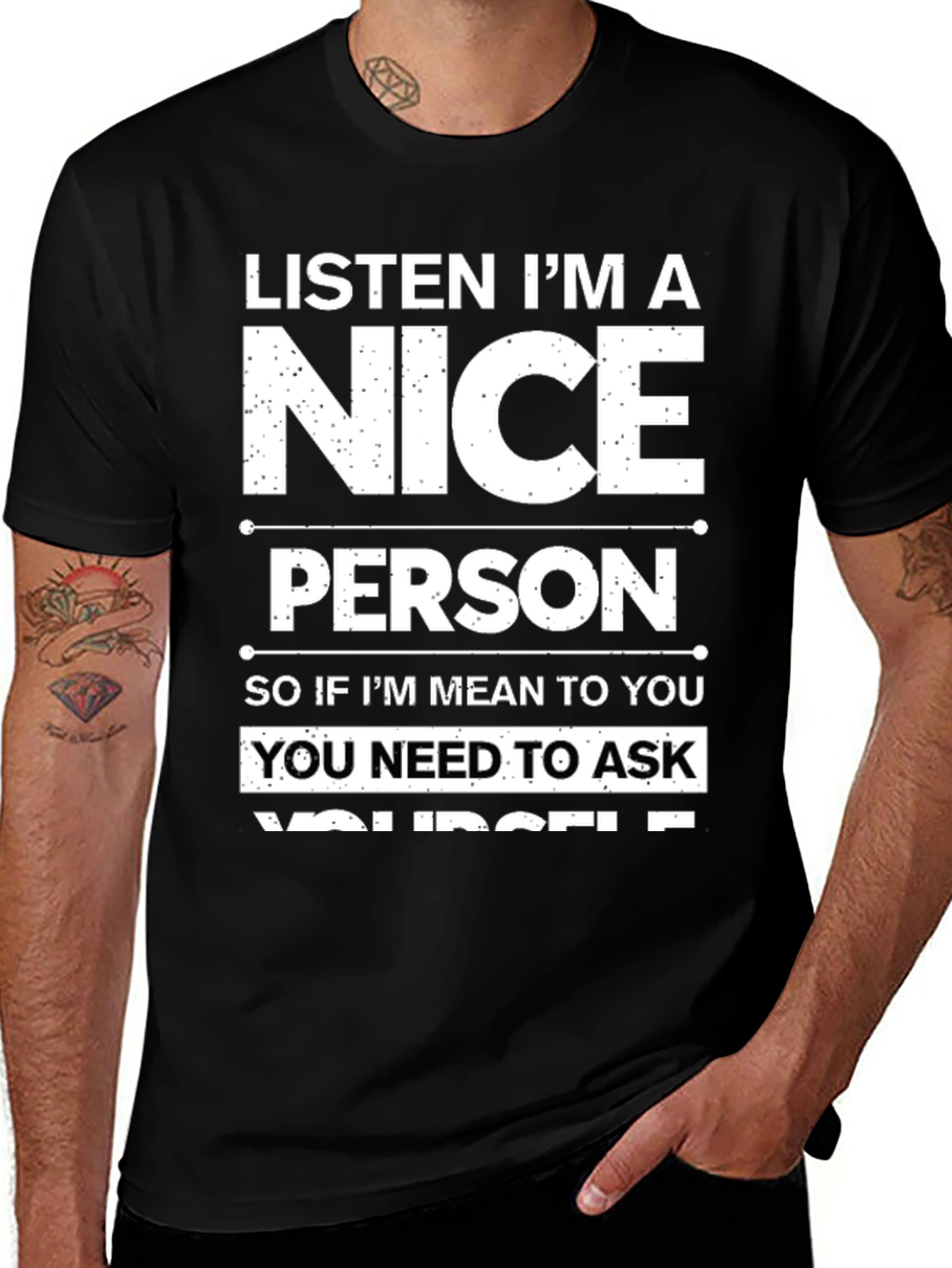 Funny Nice Person T-Shirt - Sarcastic Humor Tee