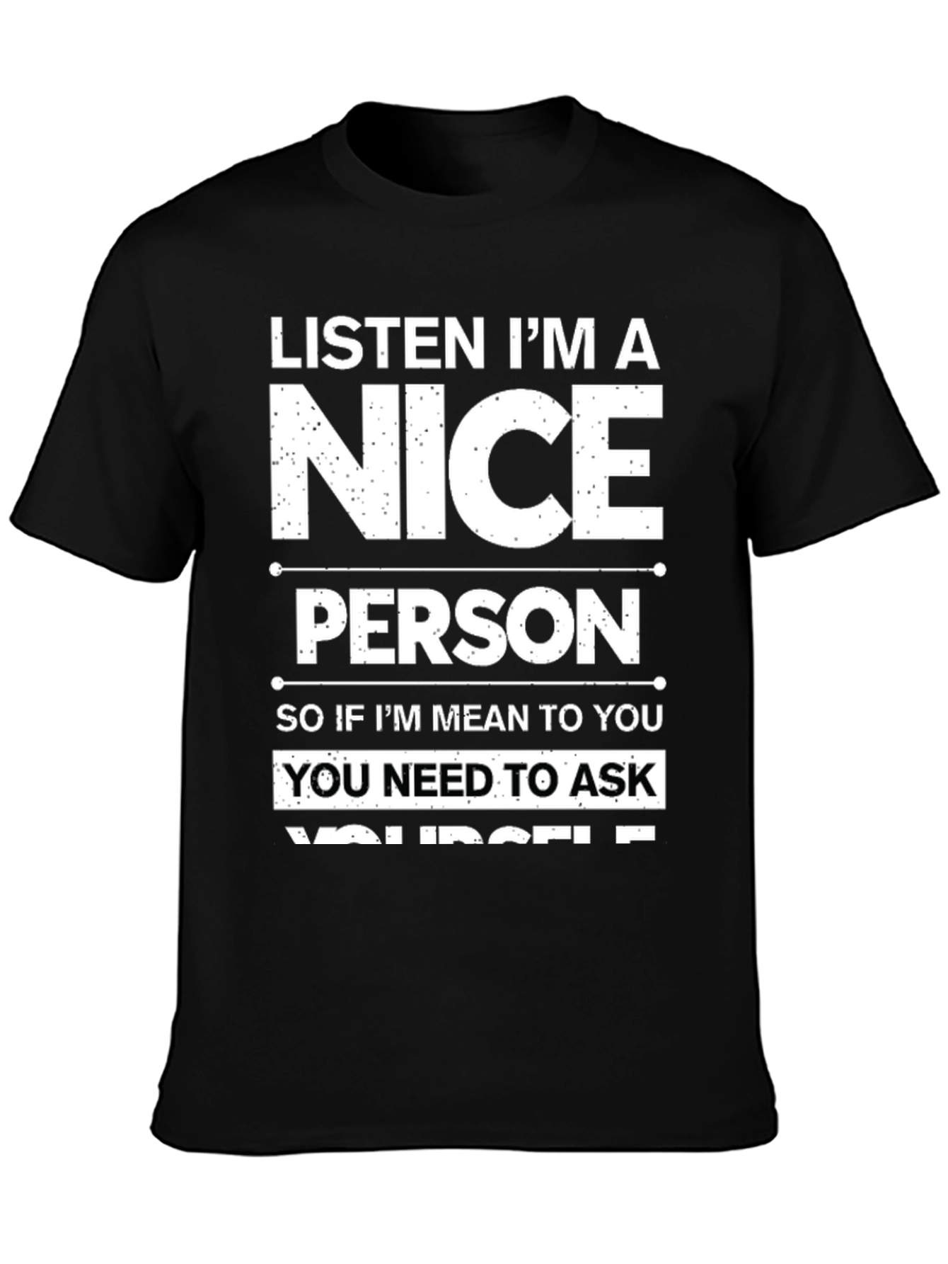 Funny Nice Person T-Shirt - Sarcastic Humor Tee