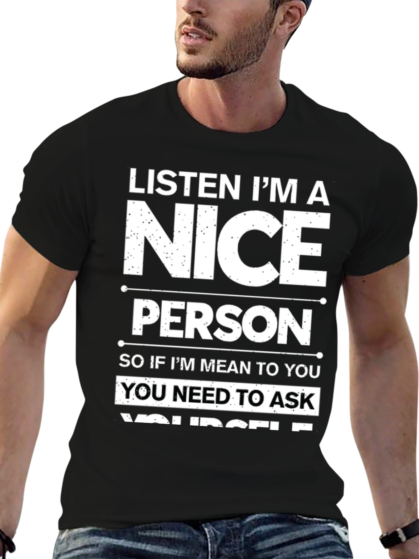 Funny Nice Person T-Shirt - Sarcastic Humor Tee