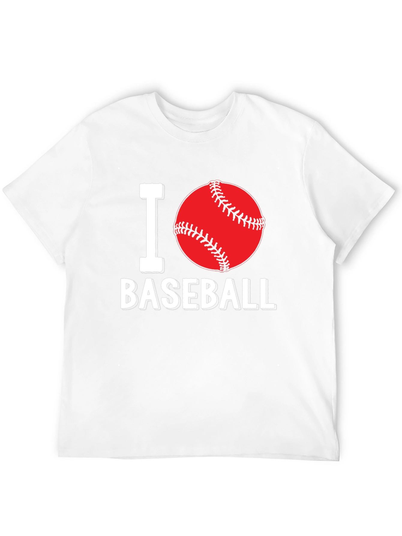 I Love Baseball Graphic T-Shirt