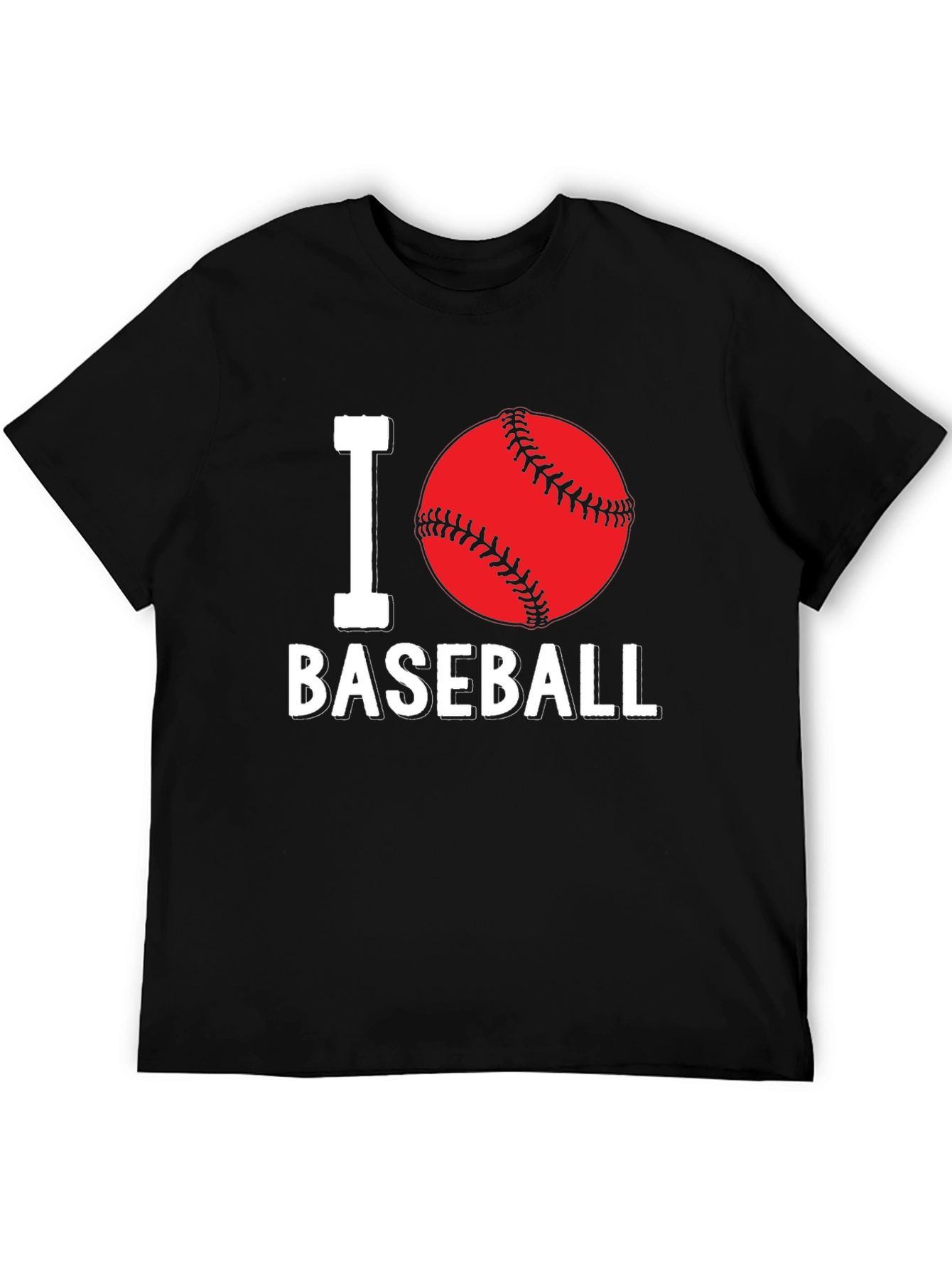I Love Baseball Graphic T-Shirt