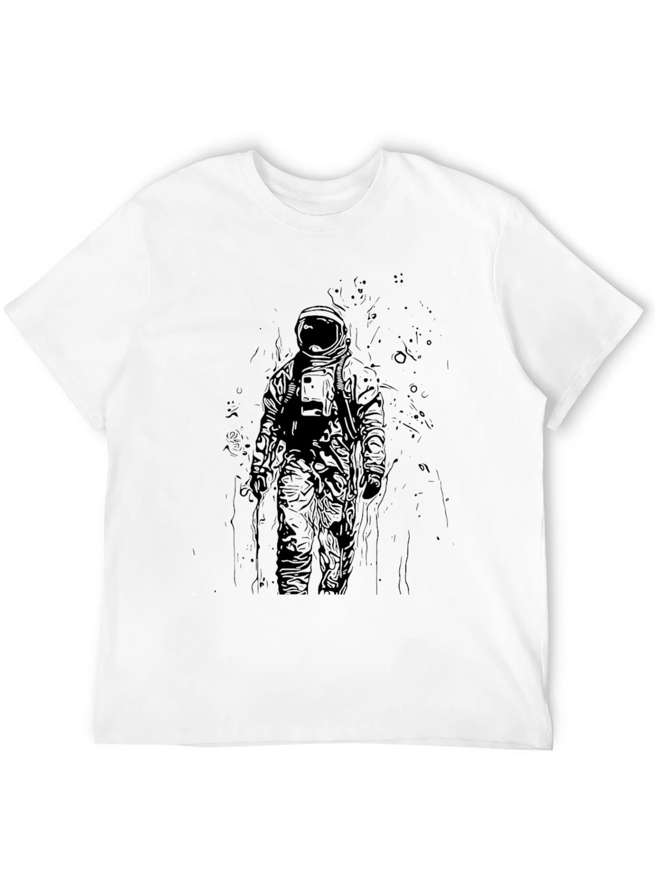 Astronaut Graphic Tee - Dark Spaced Out Design