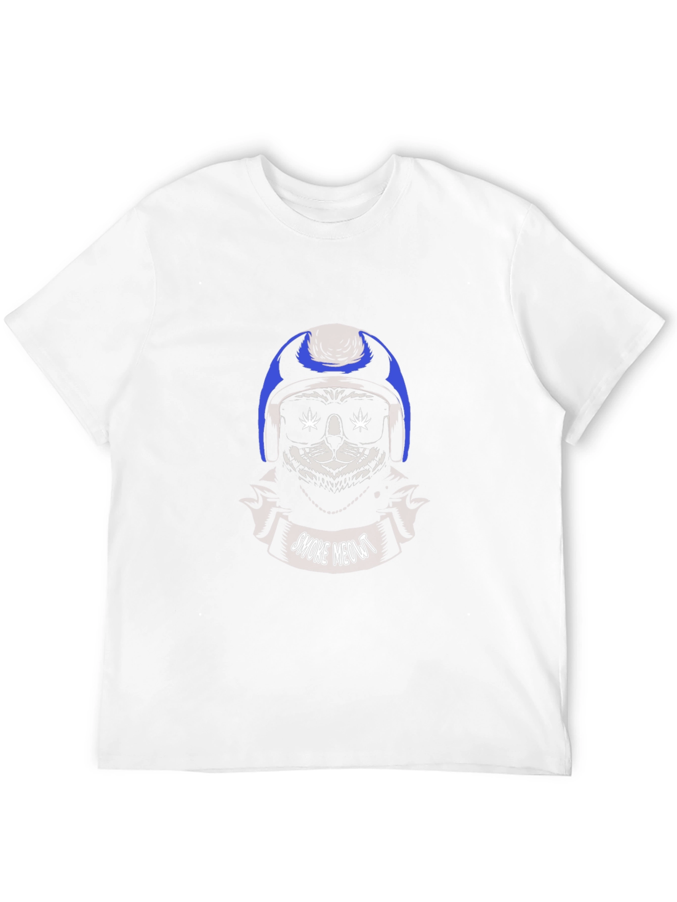 Smoke Meow T-Shirt - Cat with Sunglasses
