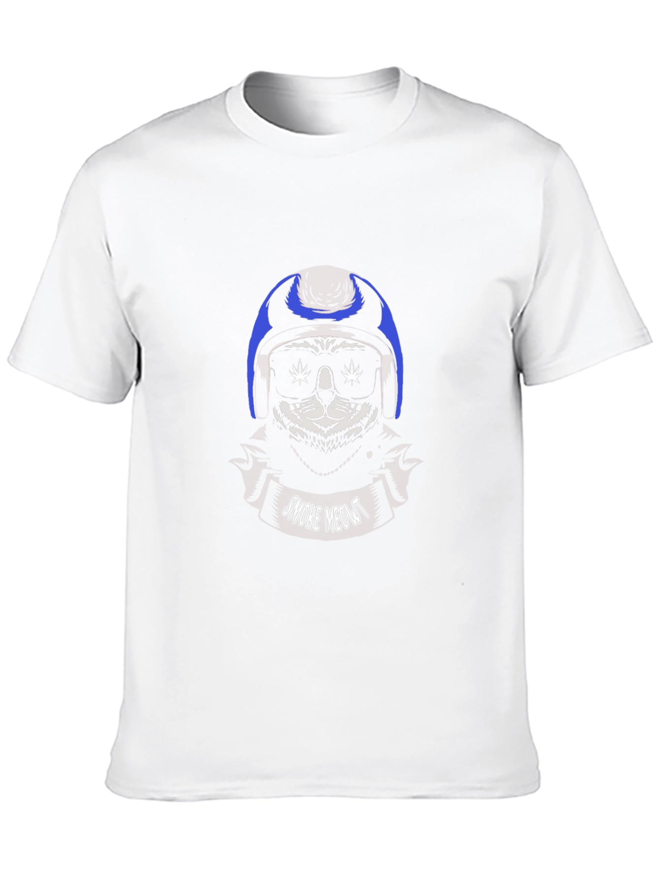 Smoke Meow T-Shirt - Cat with Sunglasses